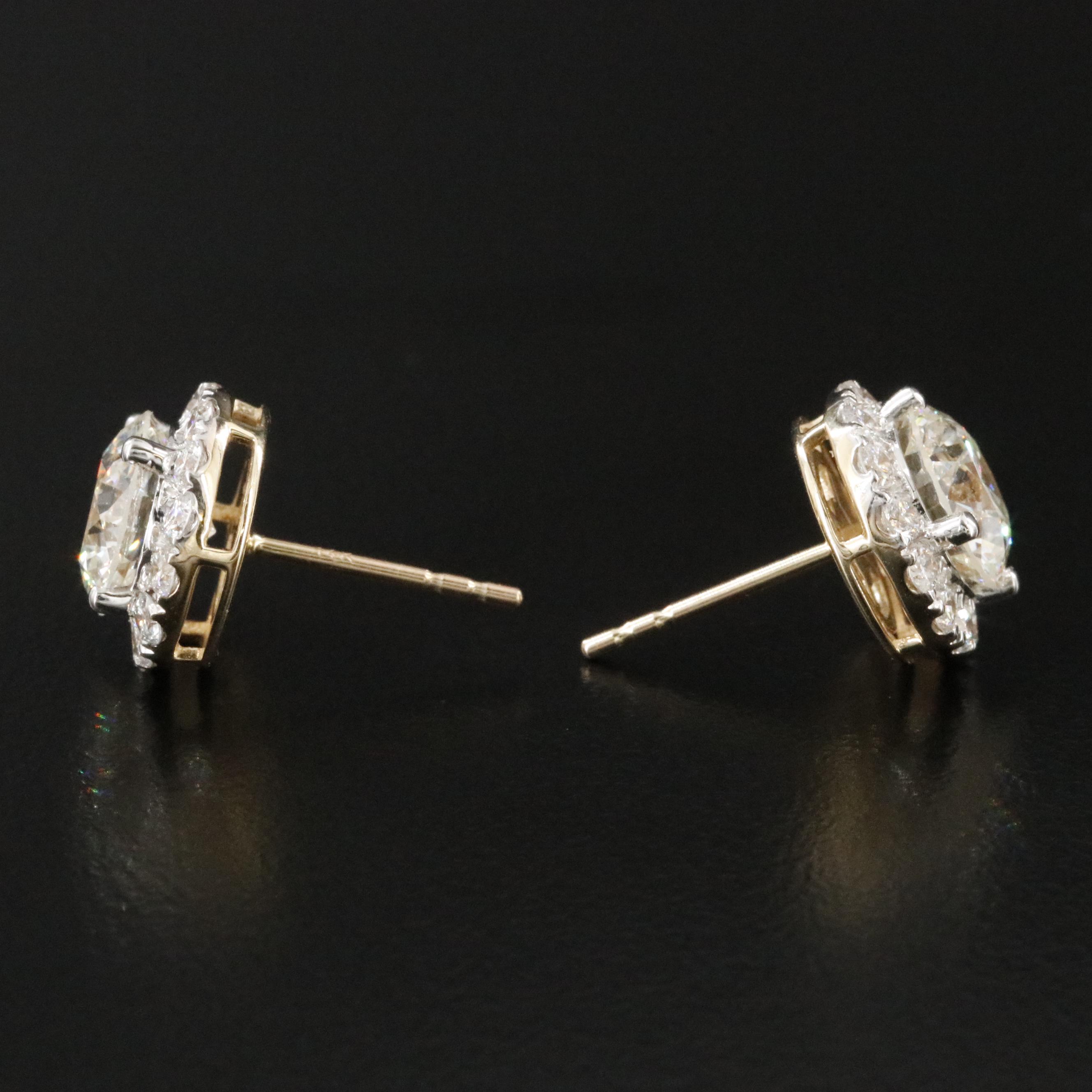 14K 5.02 CTW Lightbox Lab Grown Diamond Earrings