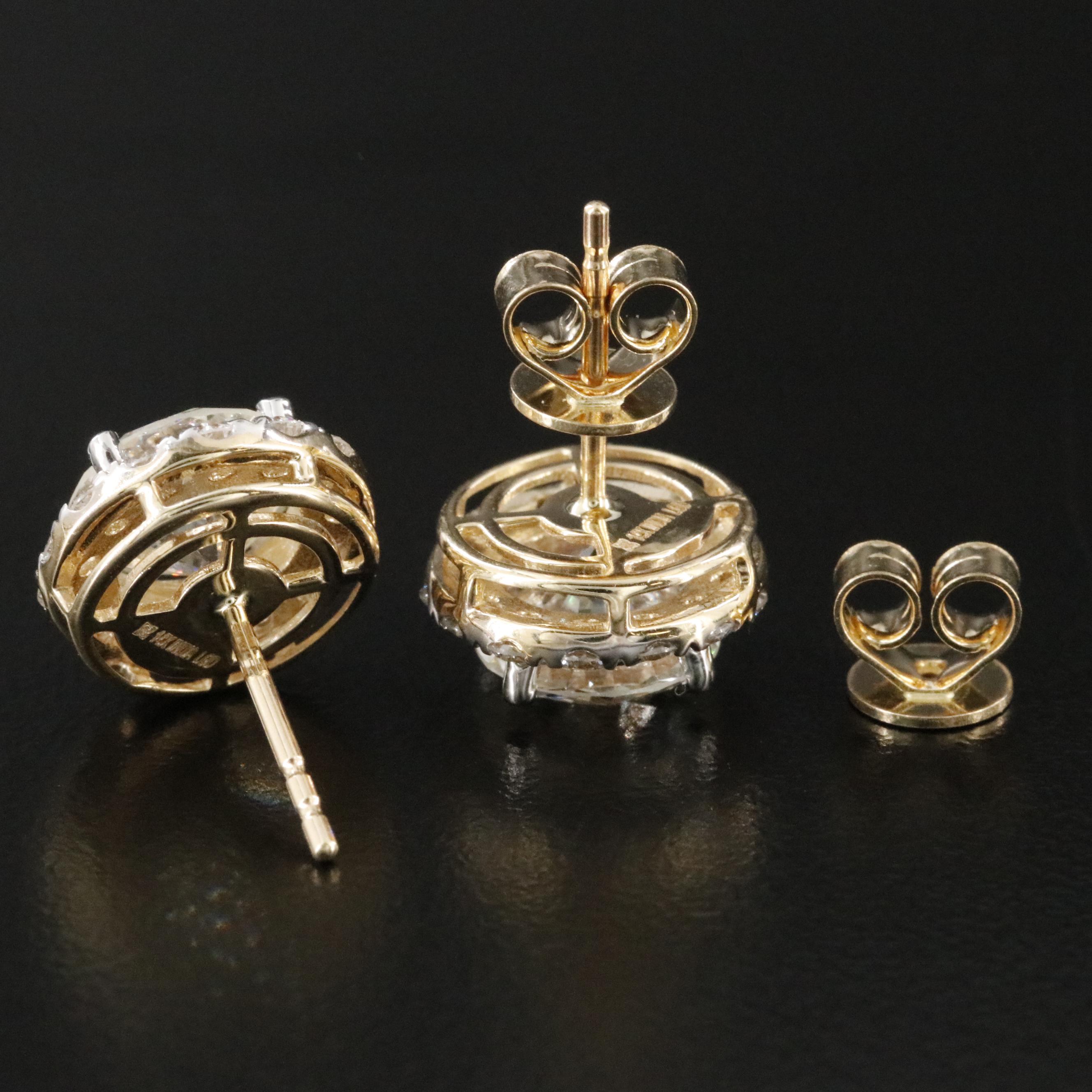 14K 5.02 CTW Lightbox Lab Grown Diamond Earrings