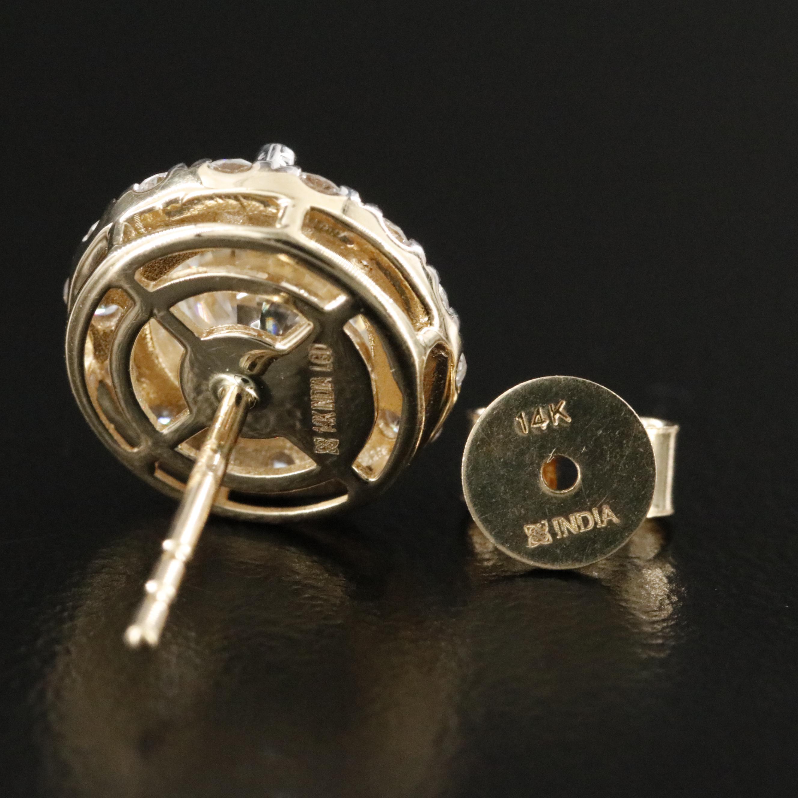 14K 5.02 CTW Lightbox Lab Grown Diamond Earrings