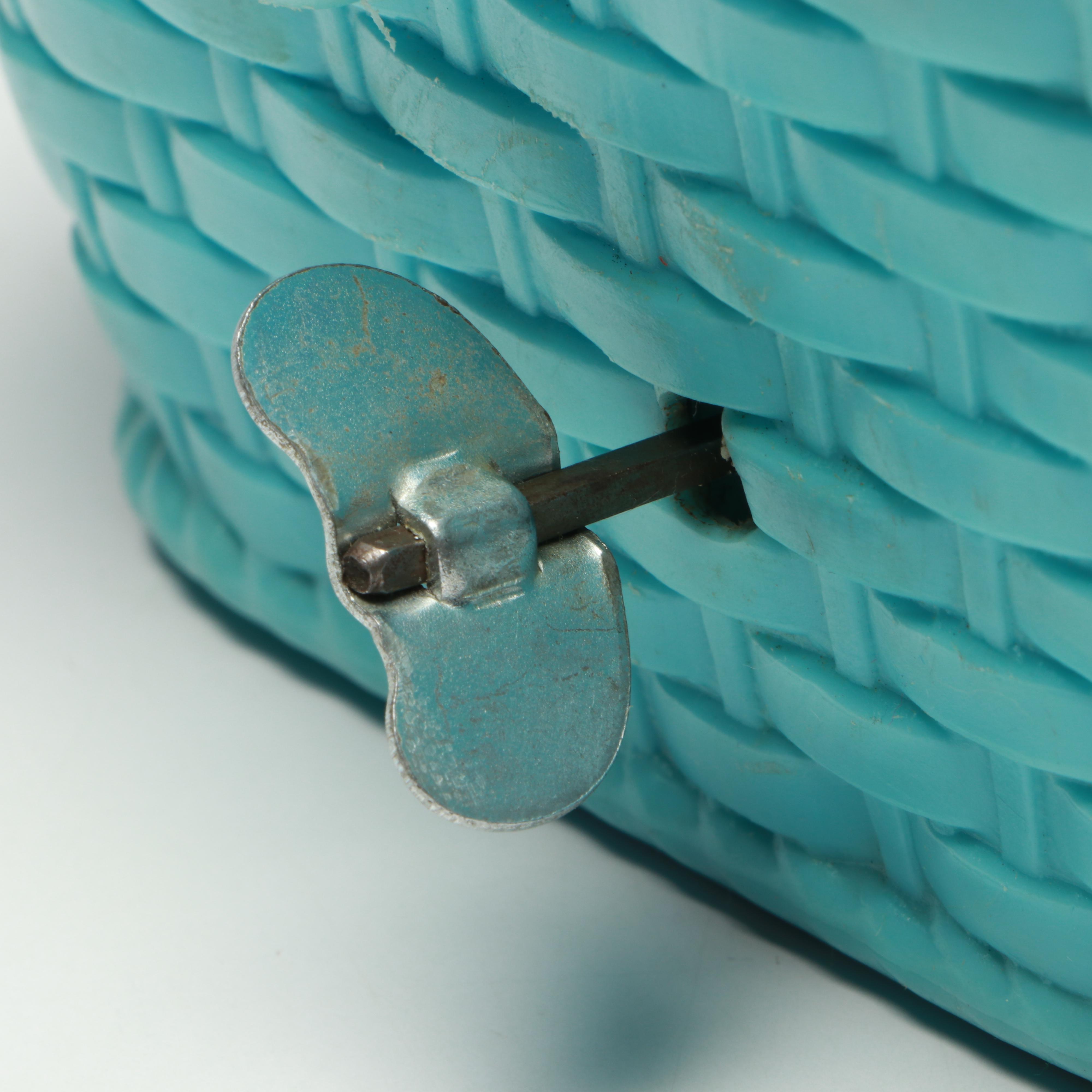 Easter Bunny Wind-Up Toy with Candy Containers and More, Mid-20th Century