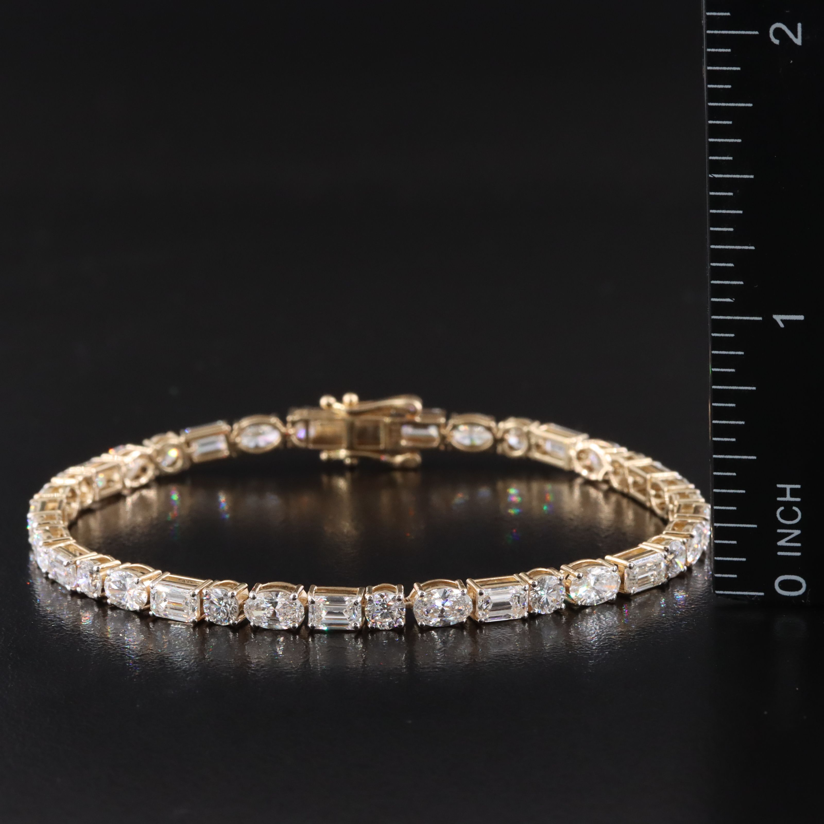 14K 8.94 CTW Lab Grown Diamond Line Bracelet