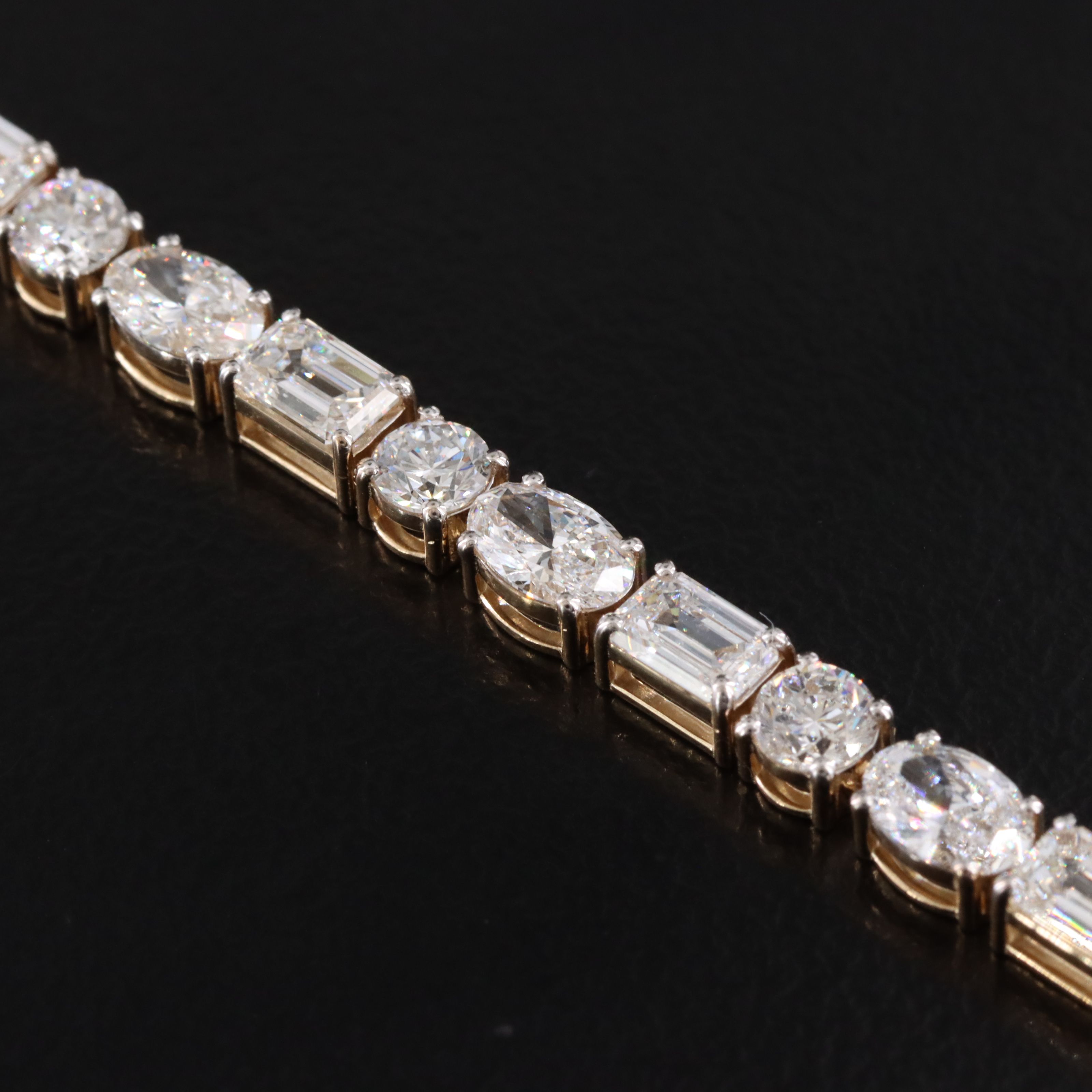 14K 8.94 CTW Lab Grown Diamond Line Bracelet