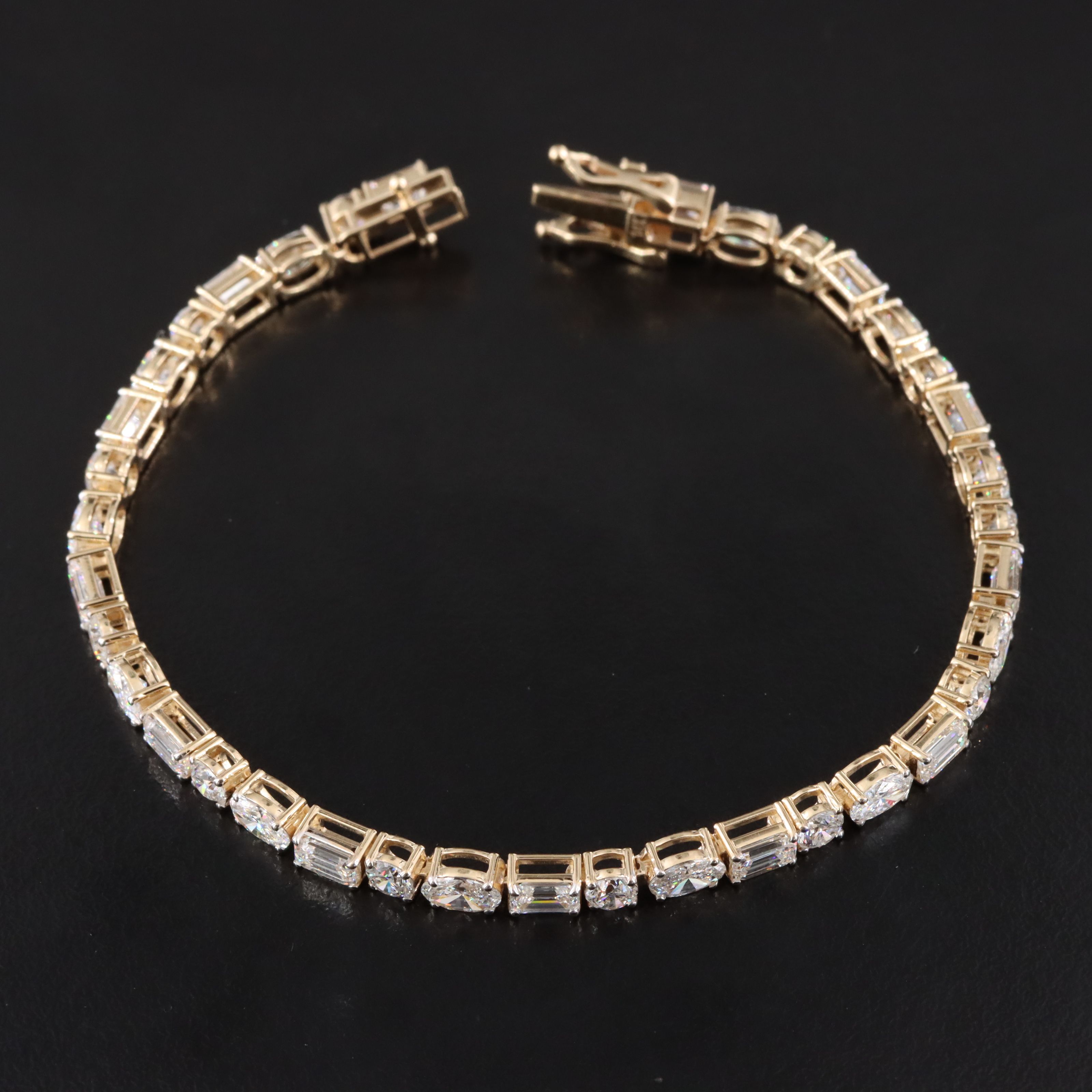 14K 8.94 CTW Lab Grown Diamond Line Bracelet