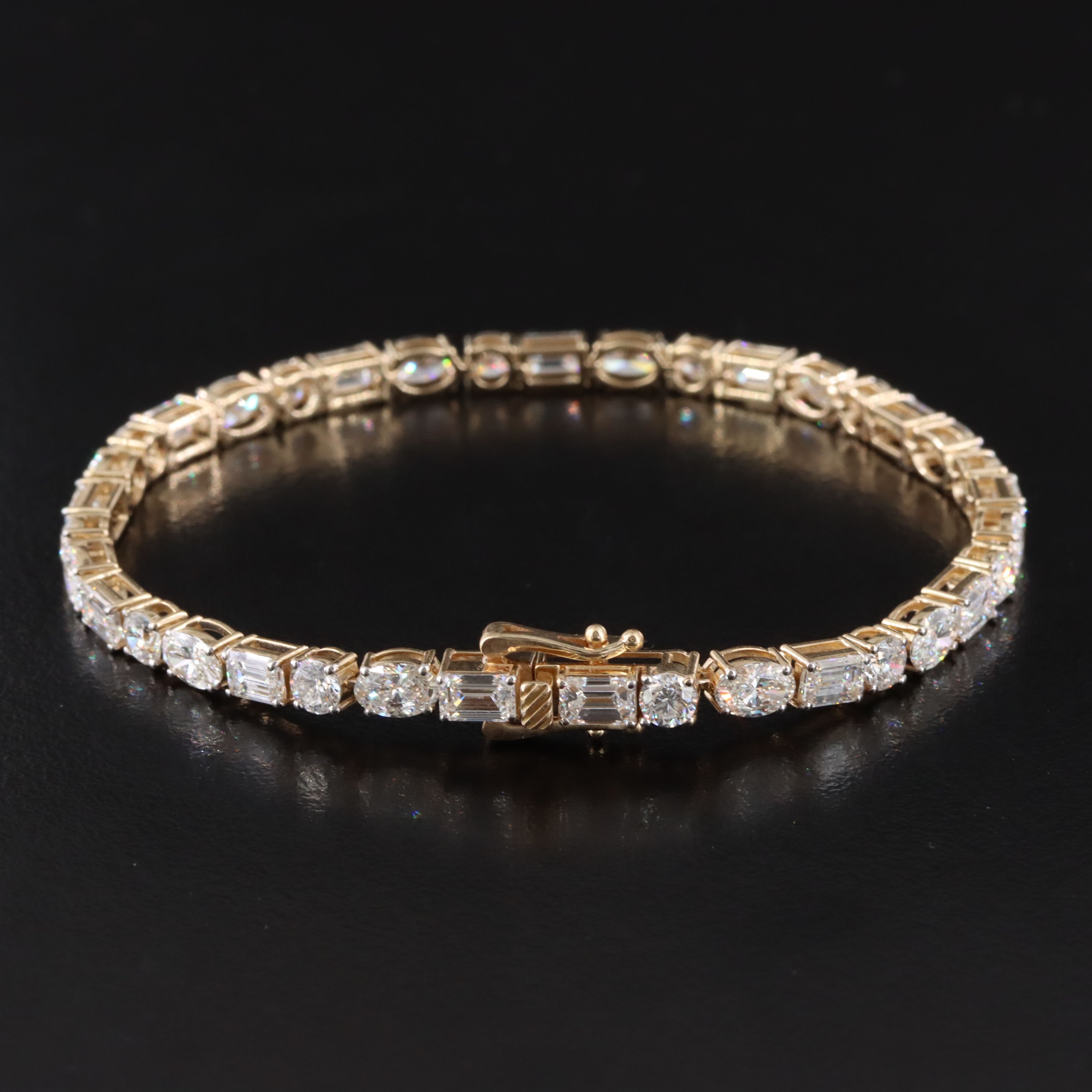 14K 8.94 CTW Lab Grown Diamond Line Bracelet