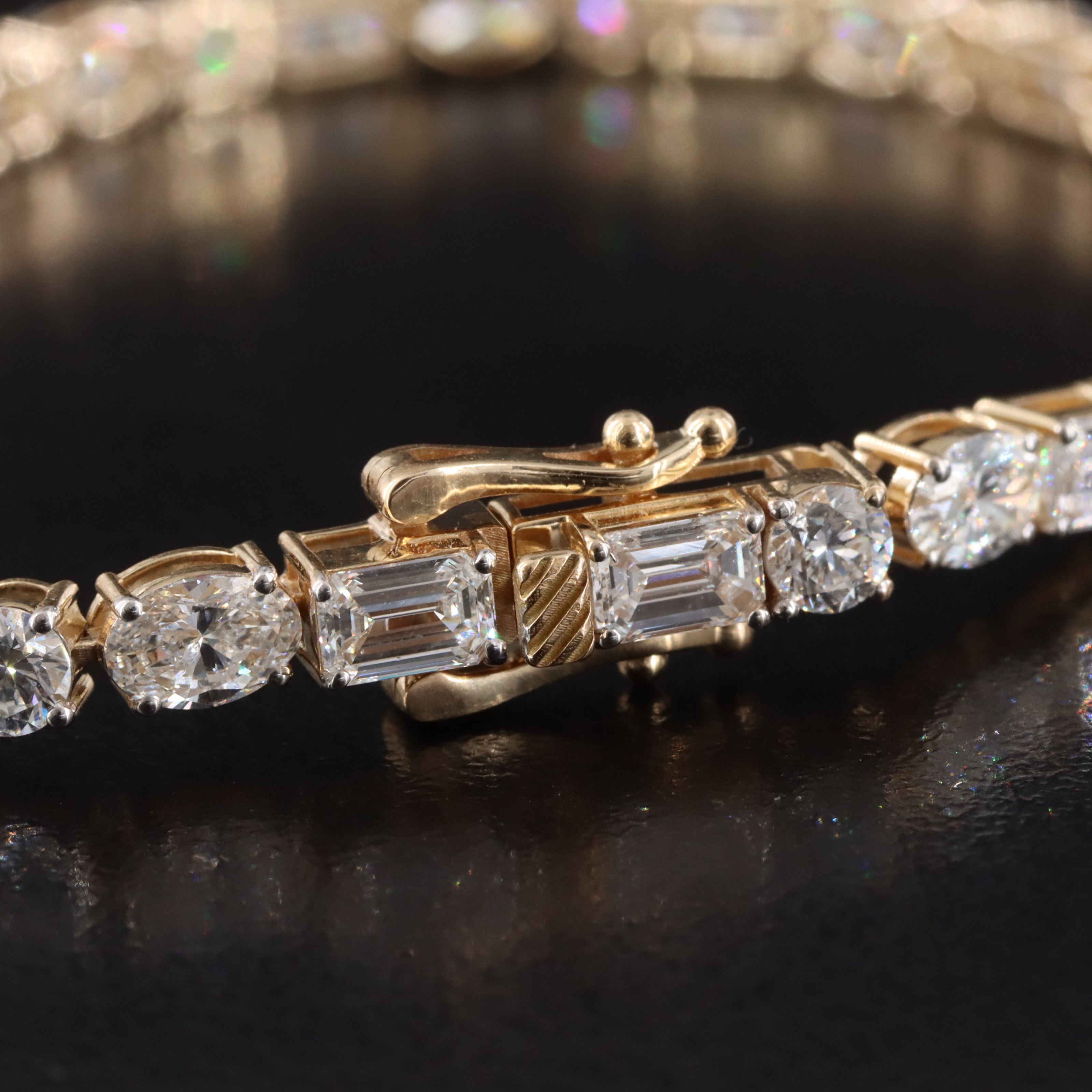 14K 8.94 CTW Lab Grown Diamond Line Bracelet