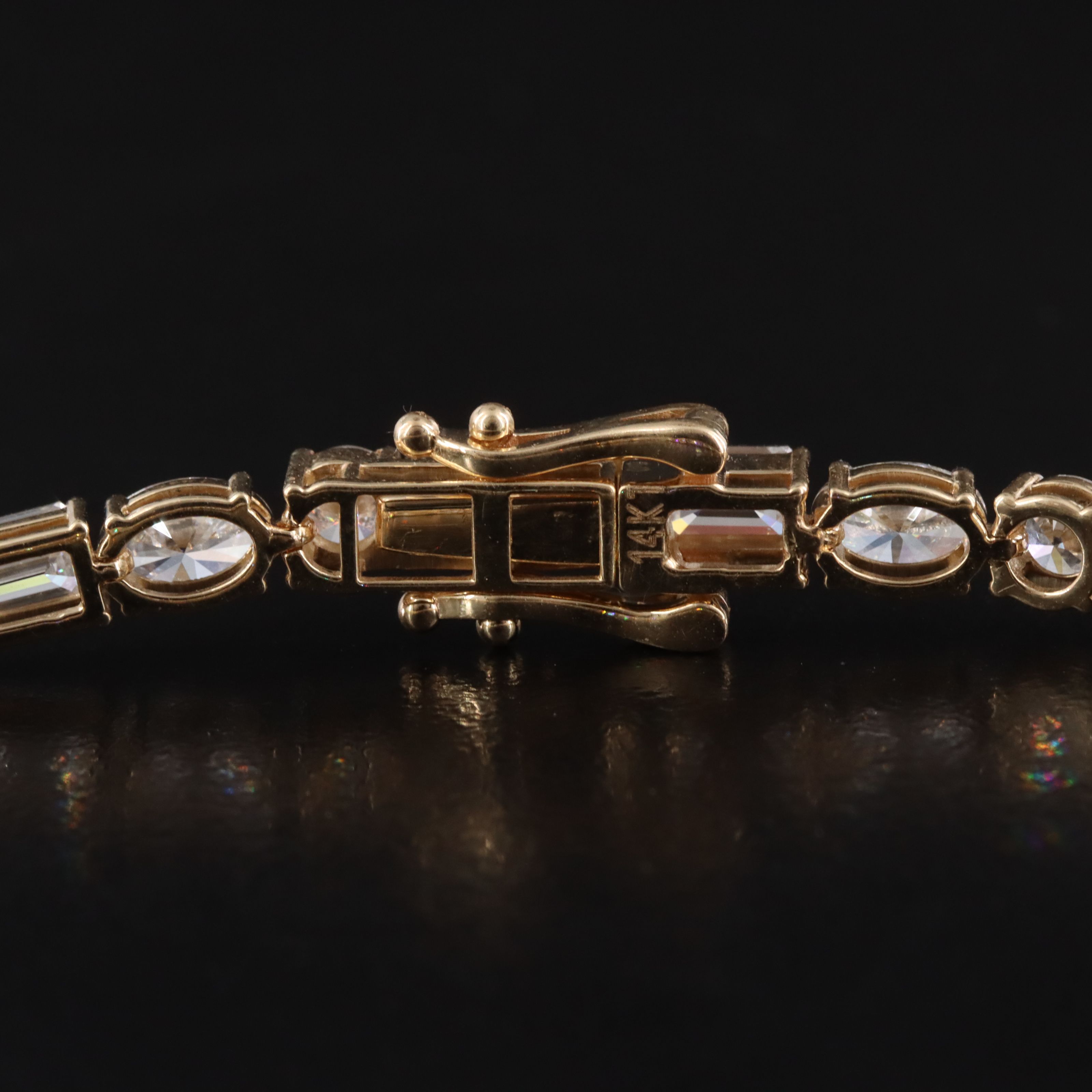 14K 8.94 CTW Lab Grown Diamond Line Bracelet