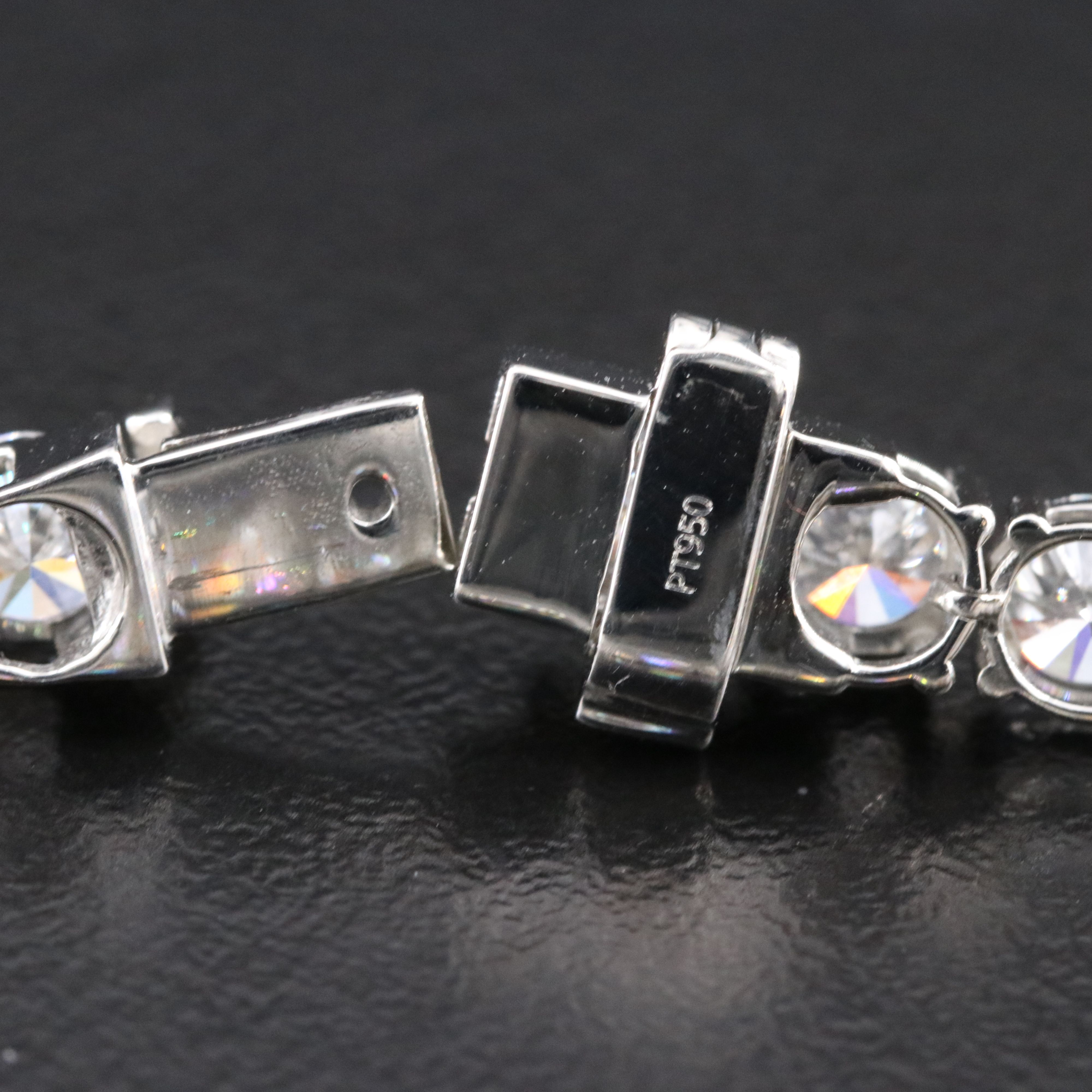 Platinum 13.07 CTW Lab Grown Diamond Line Bracelet
