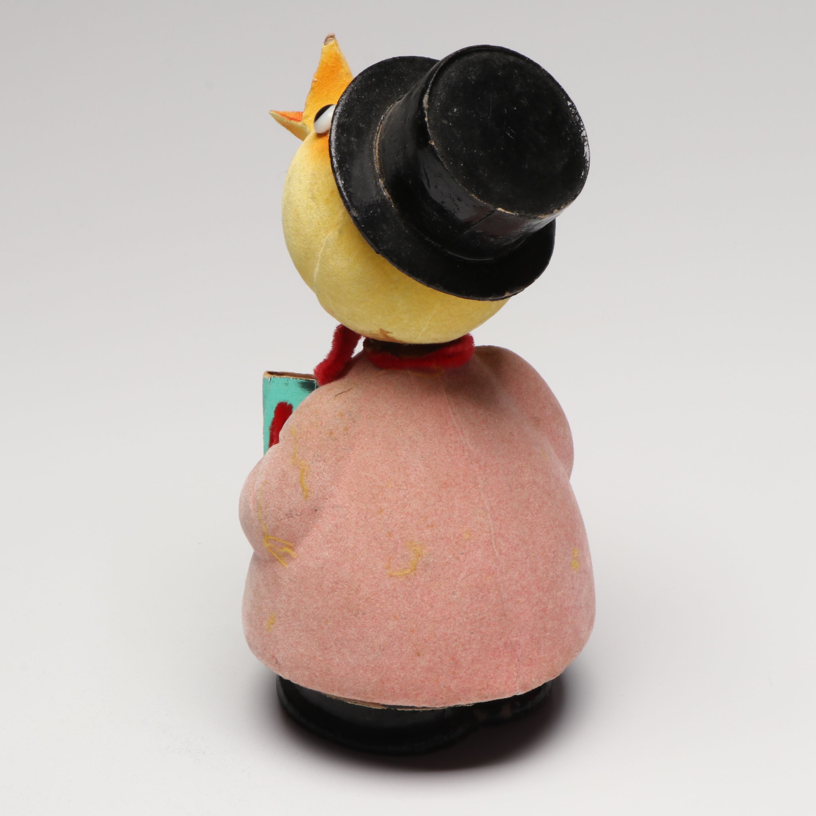 German Flocked Papier-Mâché Candy Containers