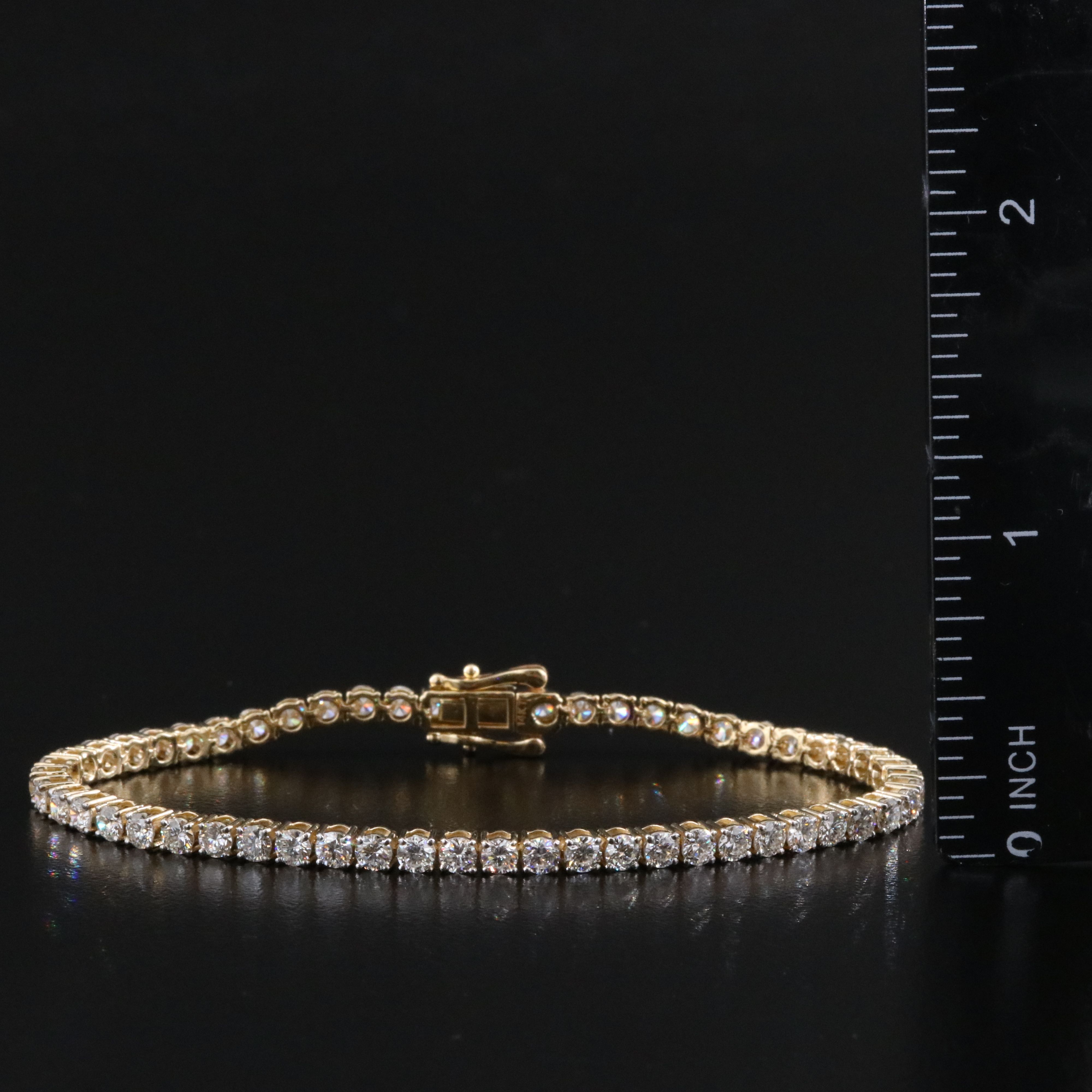 14K 5.26 CTW Lab Grown Diamond Line Bracelet
