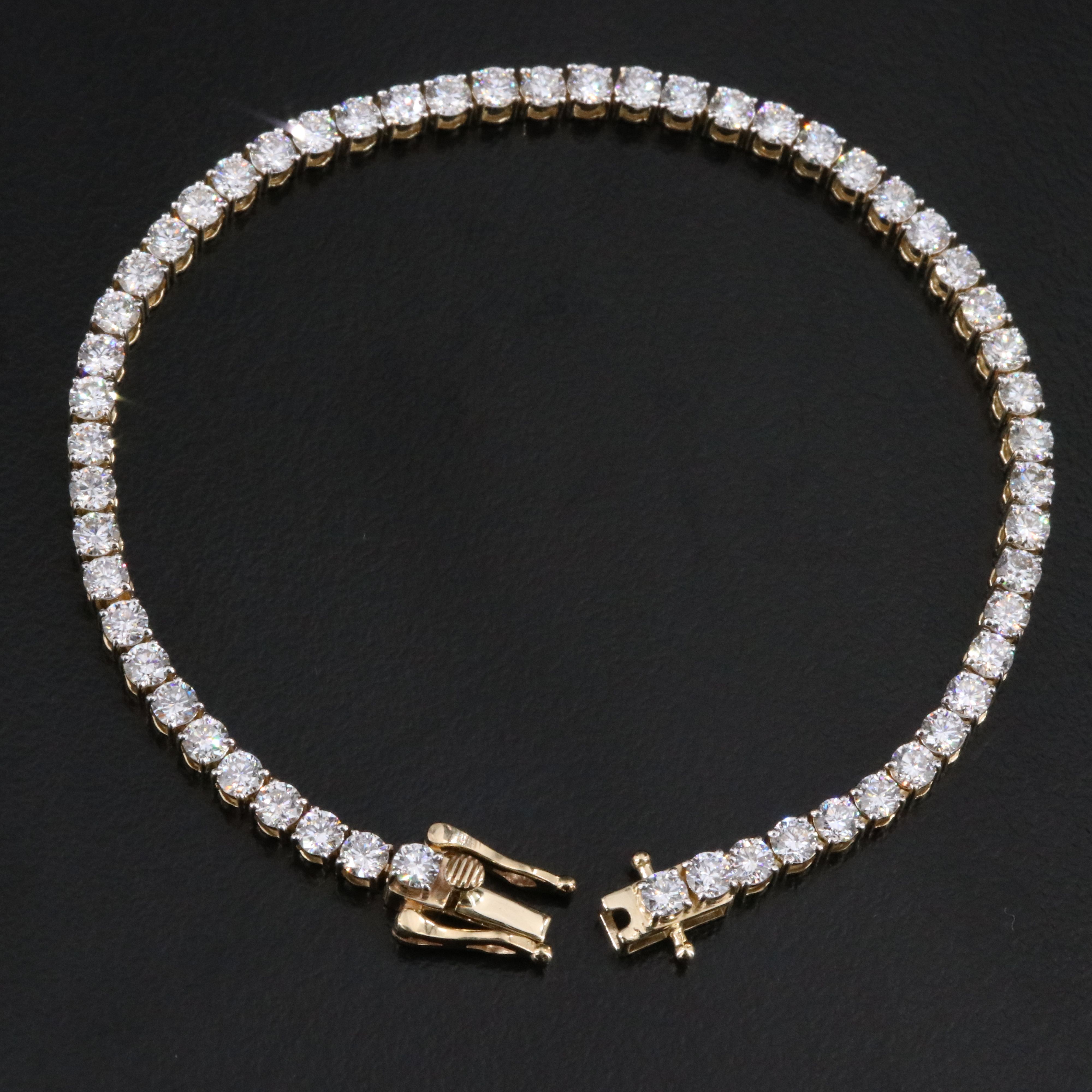 14K 5.26 CTW Lab Grown Diamond Line Bracelet