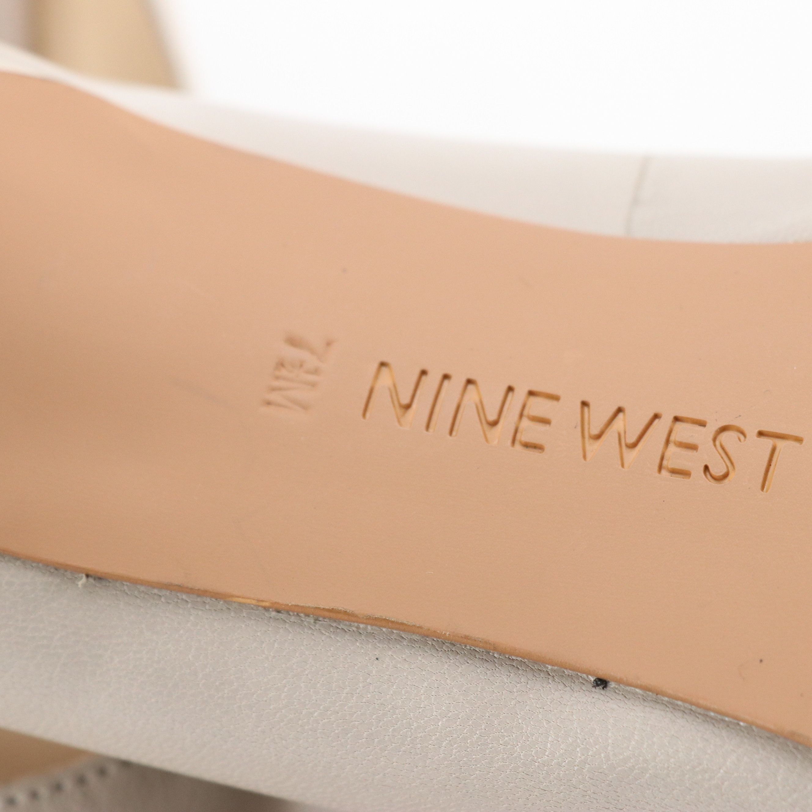 Nine West Grey Leather "Margot" Pumps, Violet Suede "Mandolin" Ankle-Strap Heels