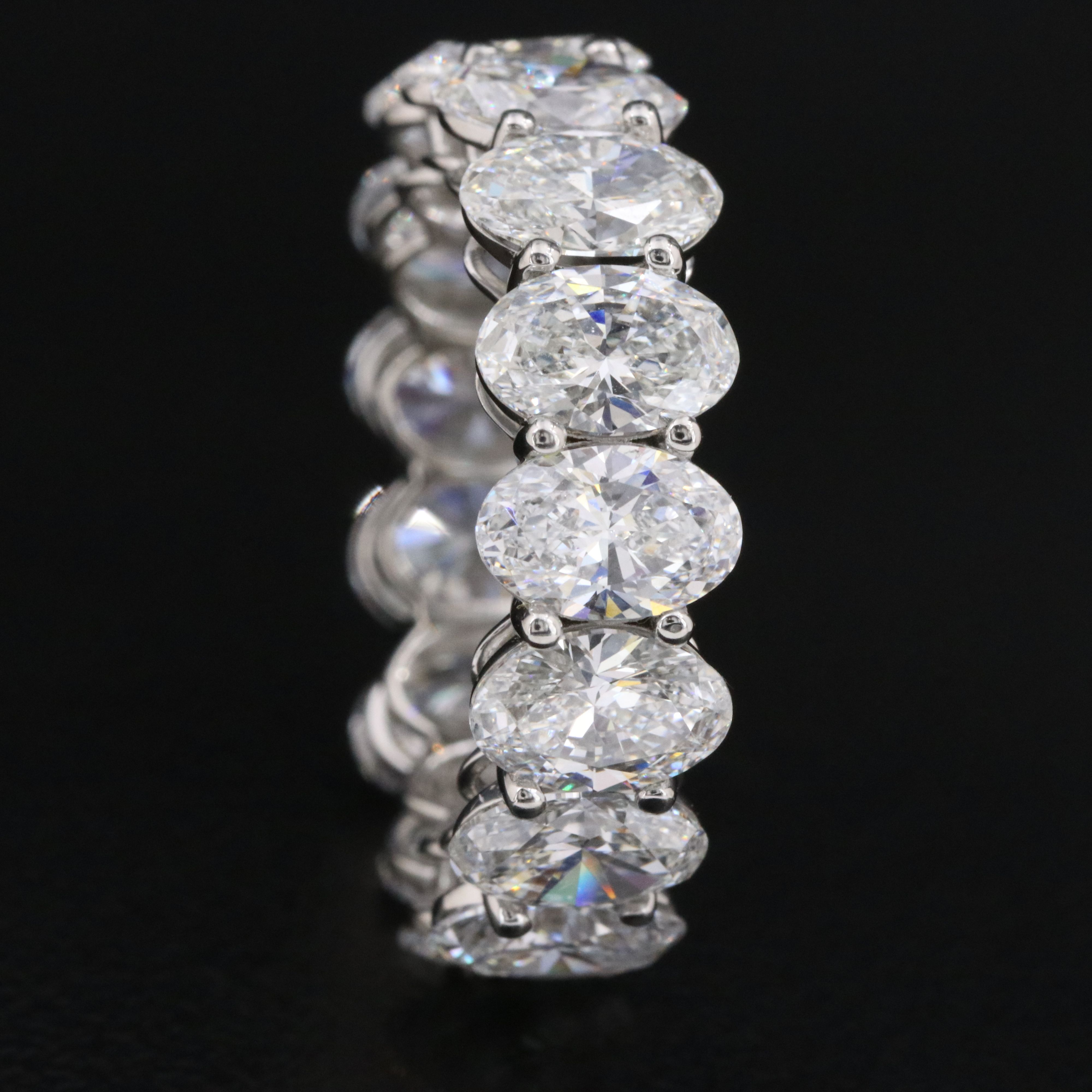 Platinum 10.12 CTW Lab Grown Diamond Eternity Band
