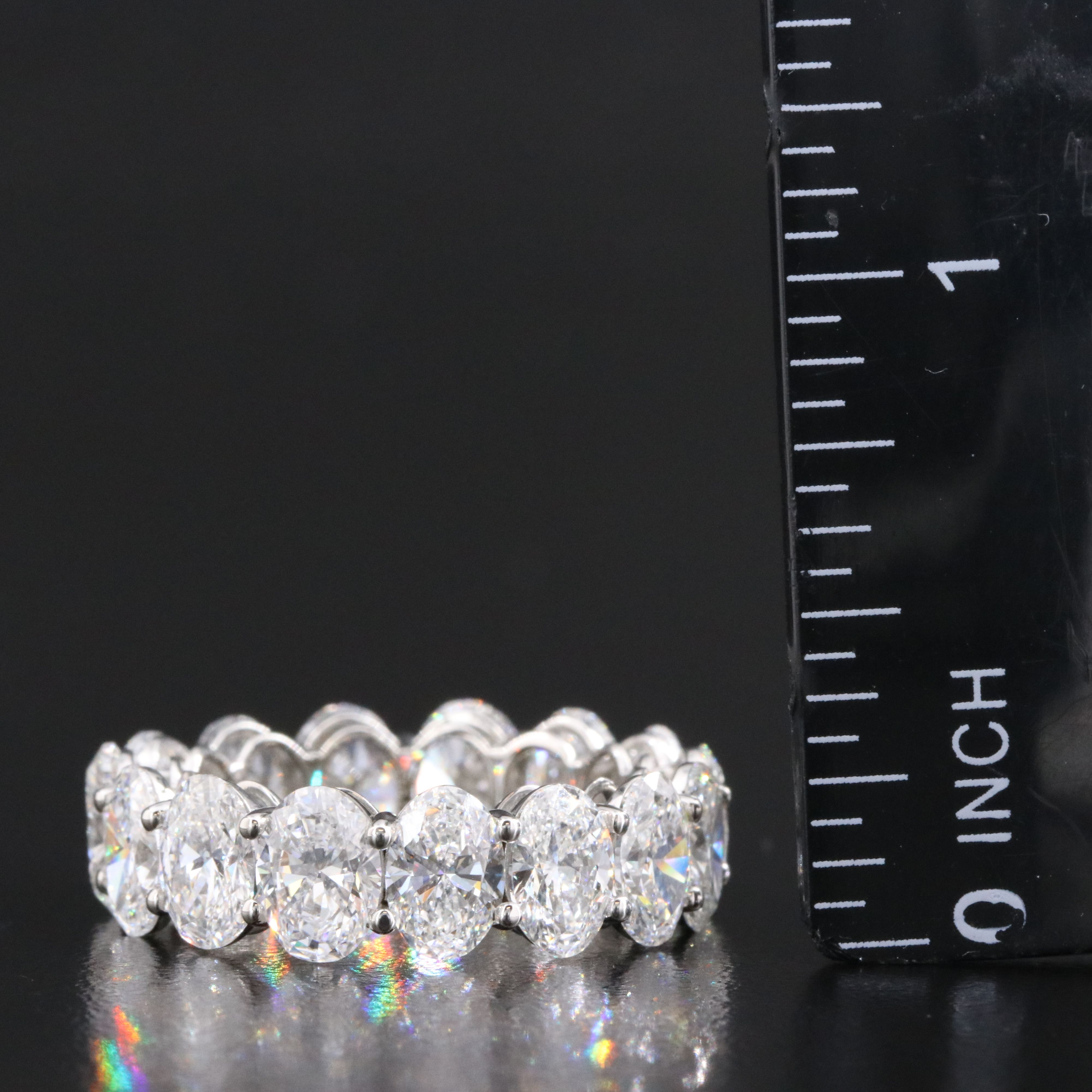 Platinum 10.12 CTW Lab Grown Diamond Eternity Band