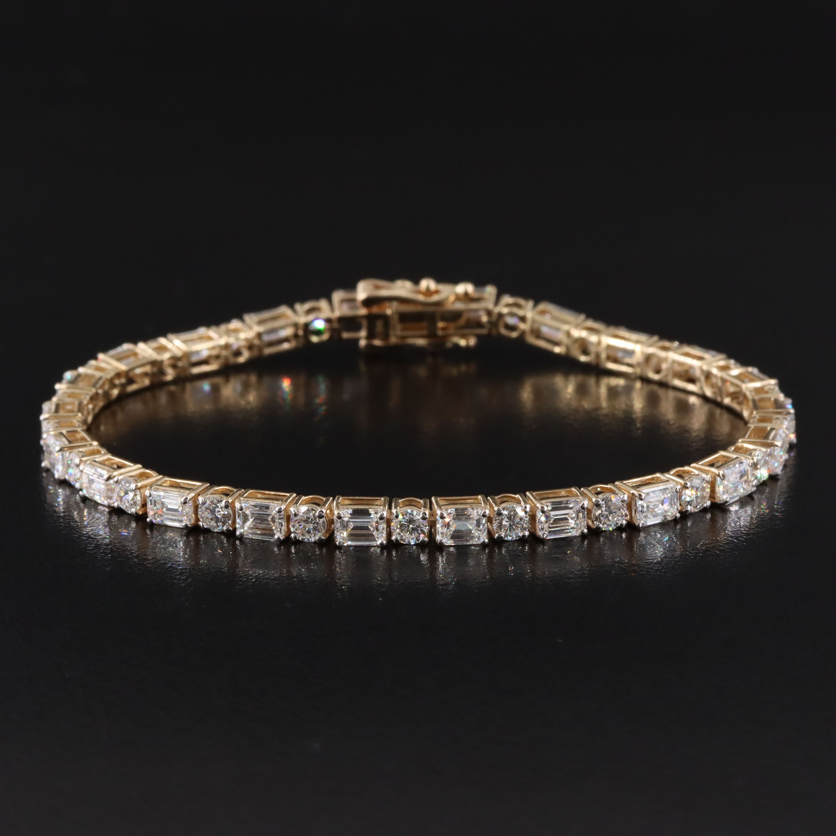 14K 7.14 CTW Lab Grown Diamond Line Bracelet
