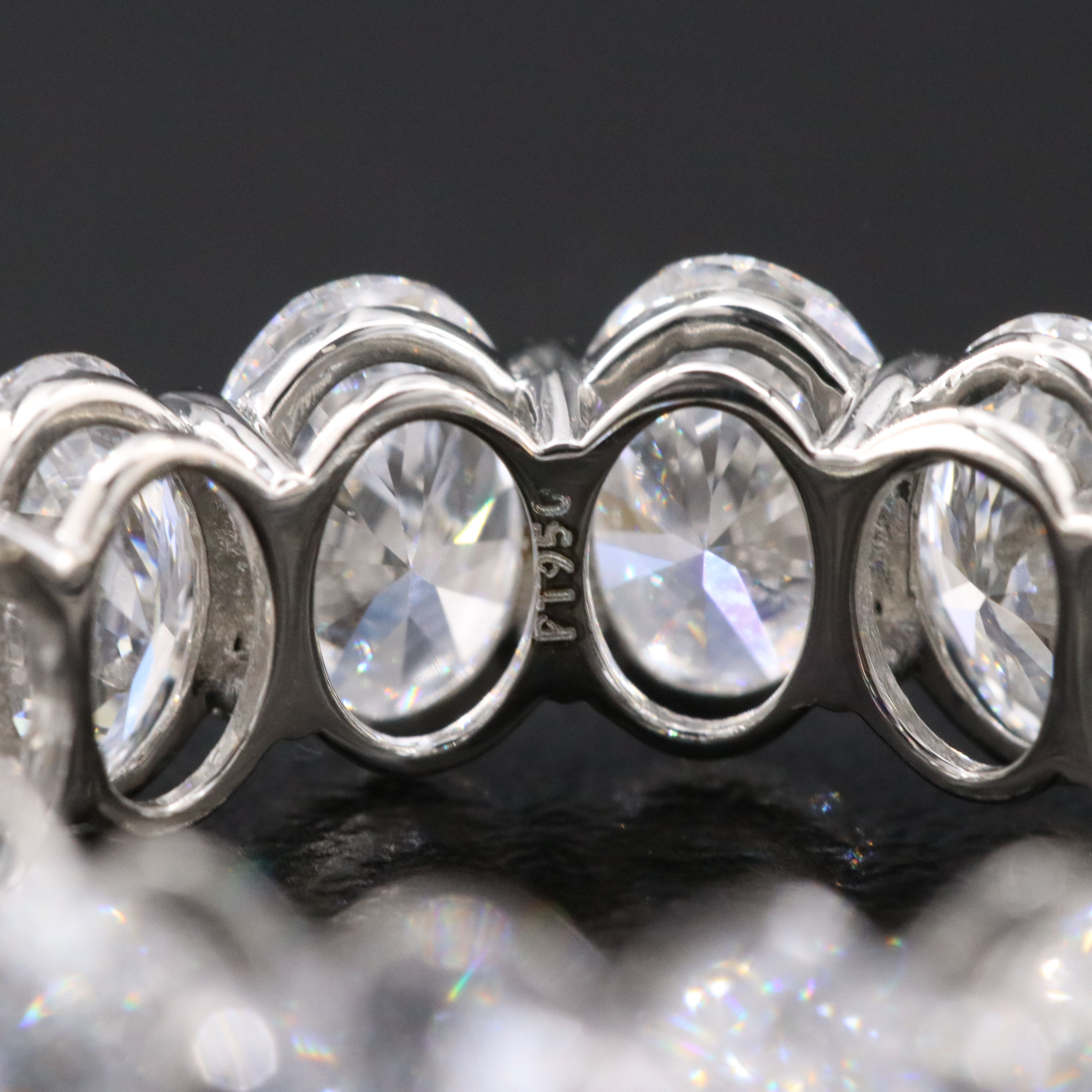 Platinum 10.12 CTW Lab Grown Diamond Eternity Band