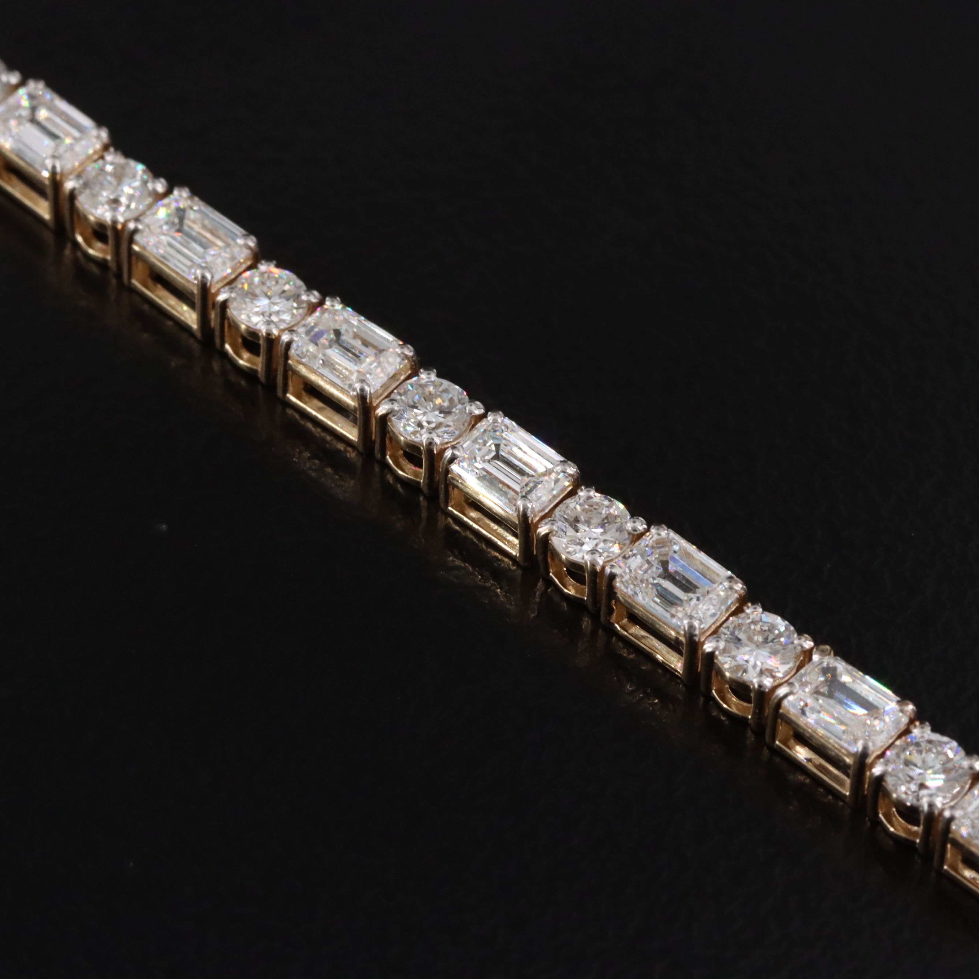 14K 7.14 CTW Lab Grown Diamond Line Bracelet