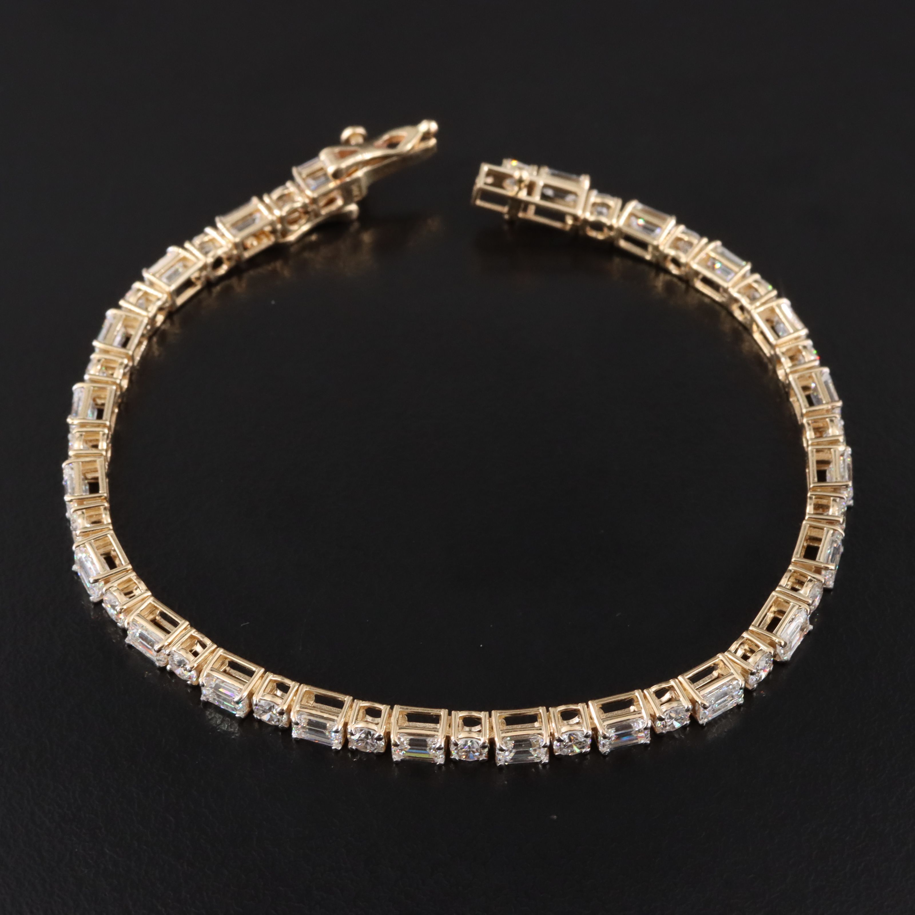 14K 7.14 CTW Lab Grown Diamond Line Bracelet