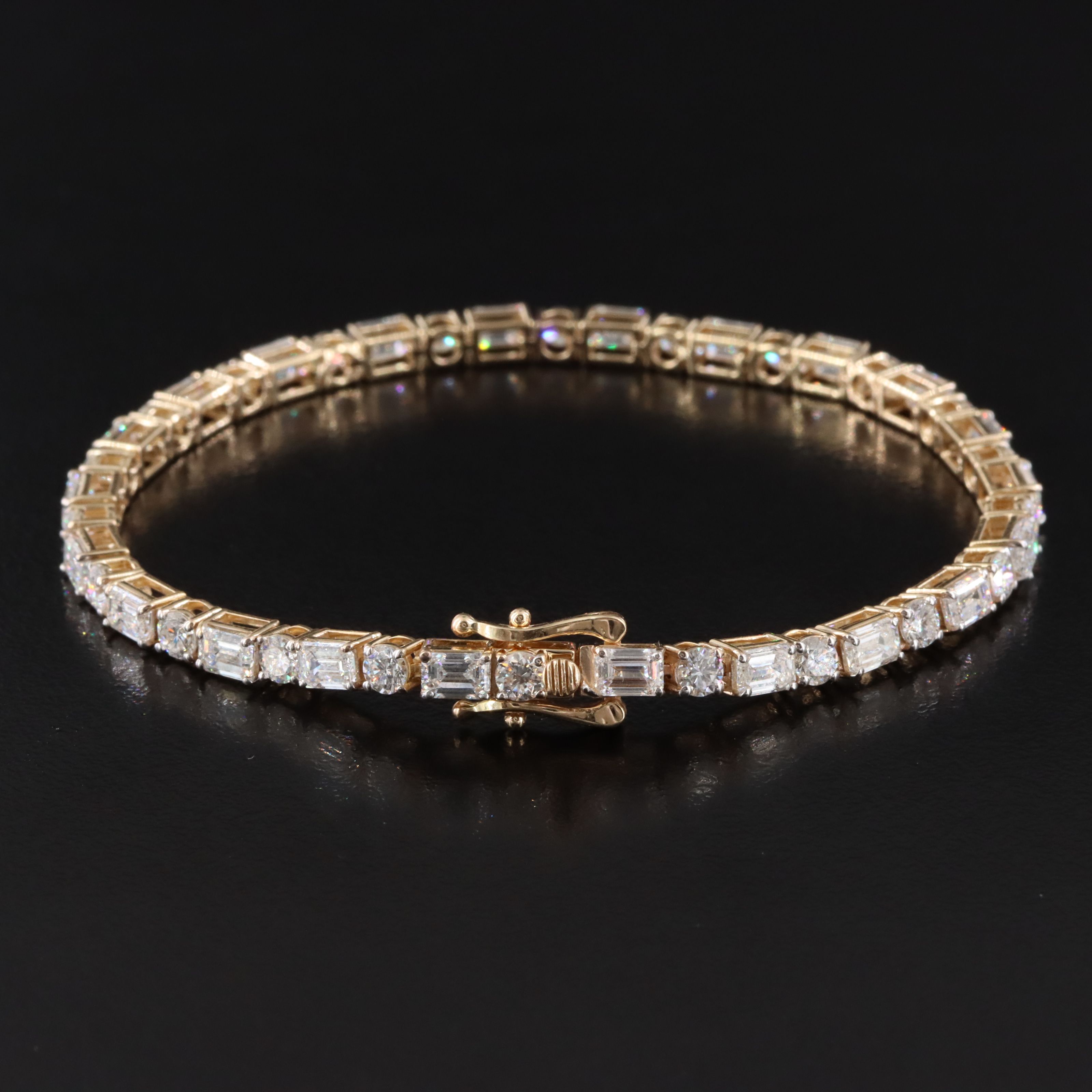 14K 7.14 CTW Lab Grown Diamond Line Bracelet