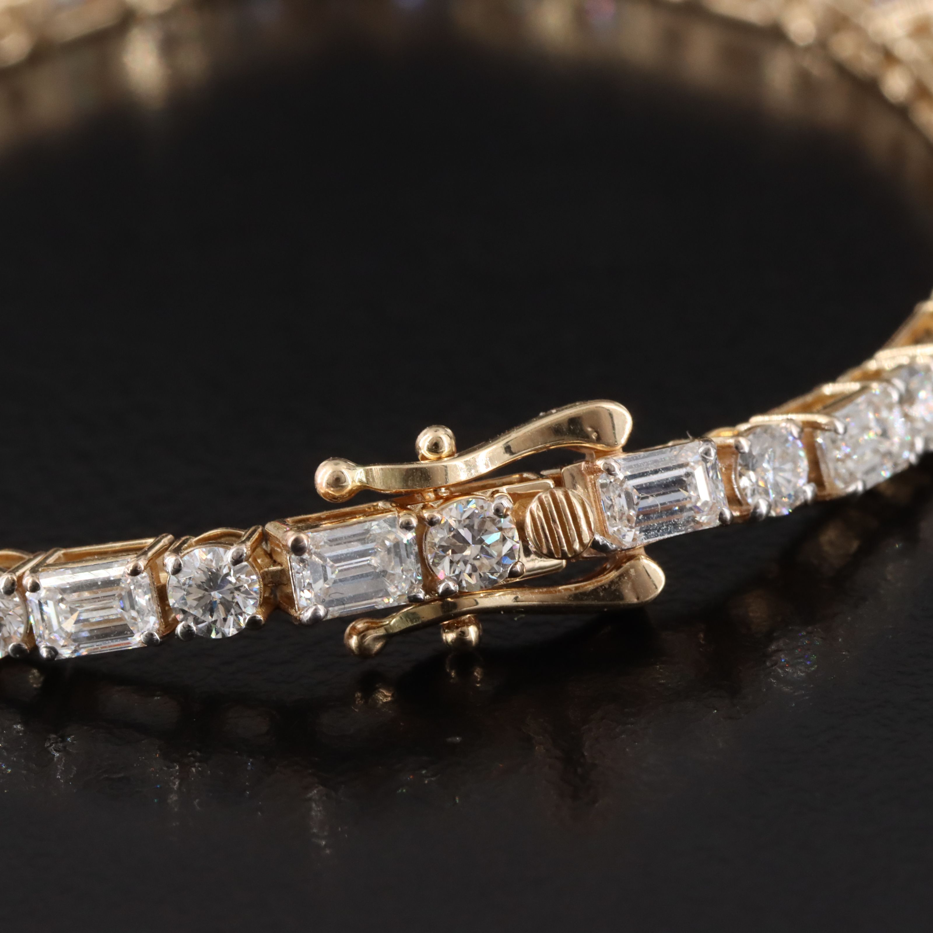 14K 7.14 CTW Lab Grown Diamond Line Bracelet
