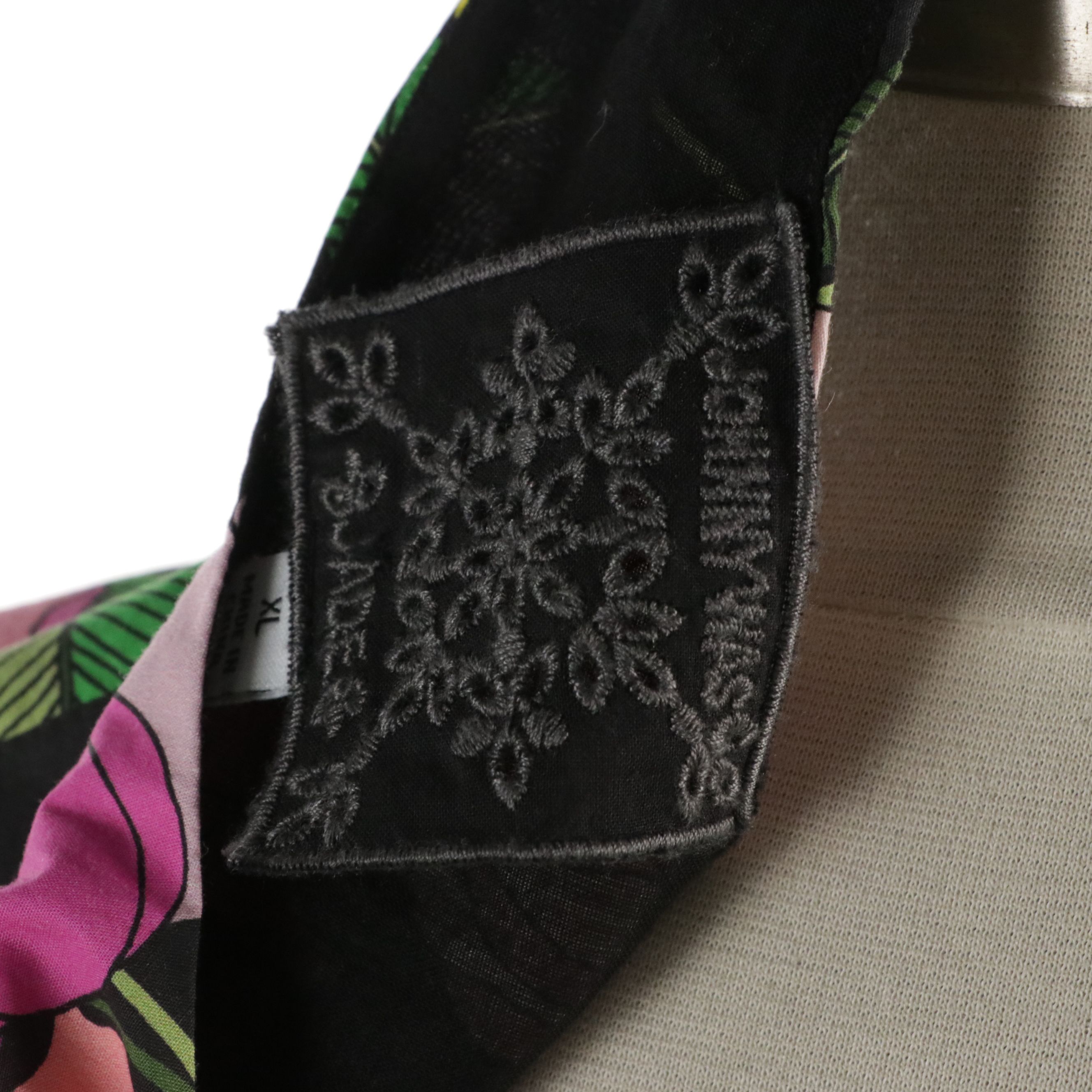 Sundance Green Linen Long Blazer and Johnny Was Floral Printed Maxi Dress