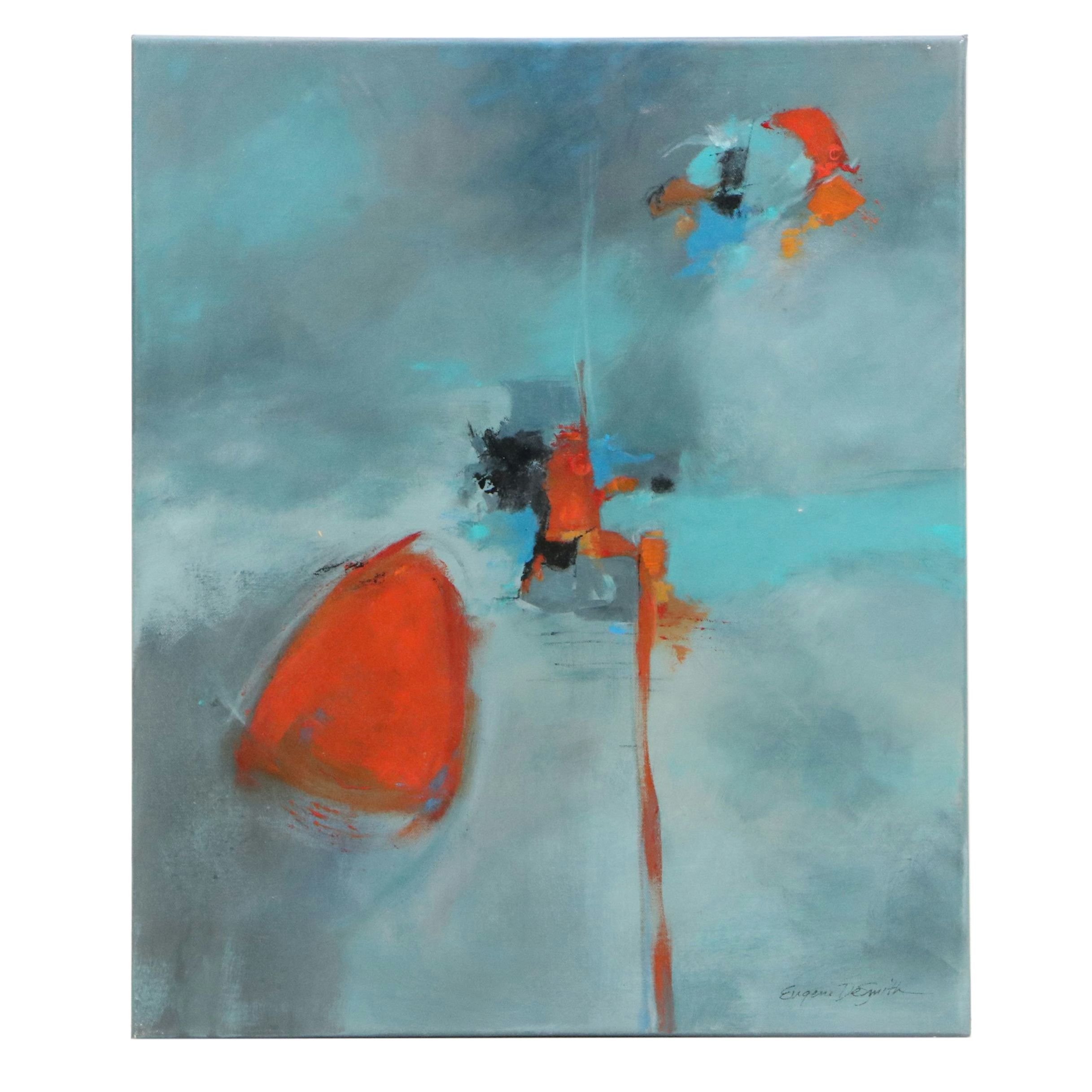 Eugene DeSmith Abstract Acrylic Painting, 2022