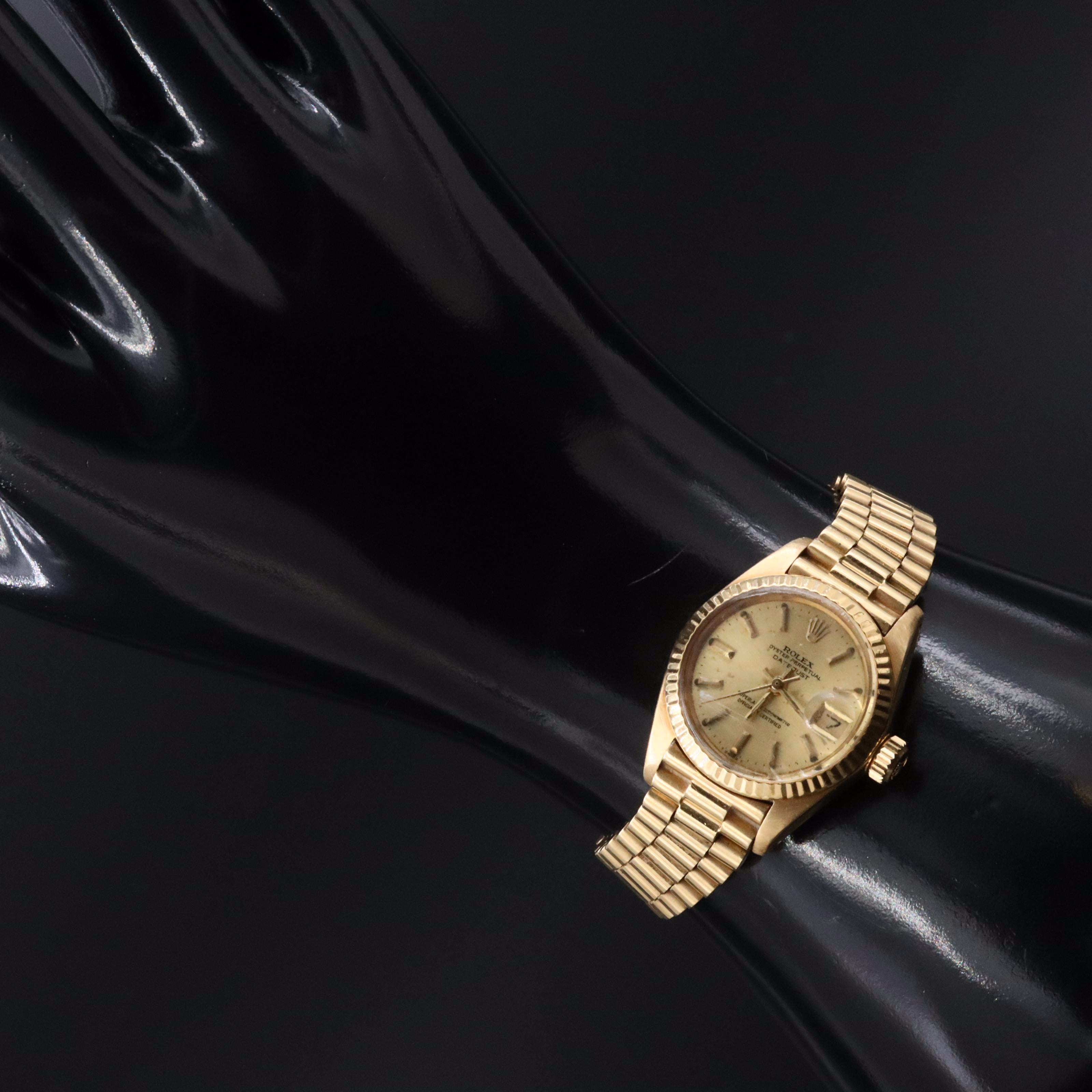 18K Rolex Datejust 6917 Vintage Watch c.1981