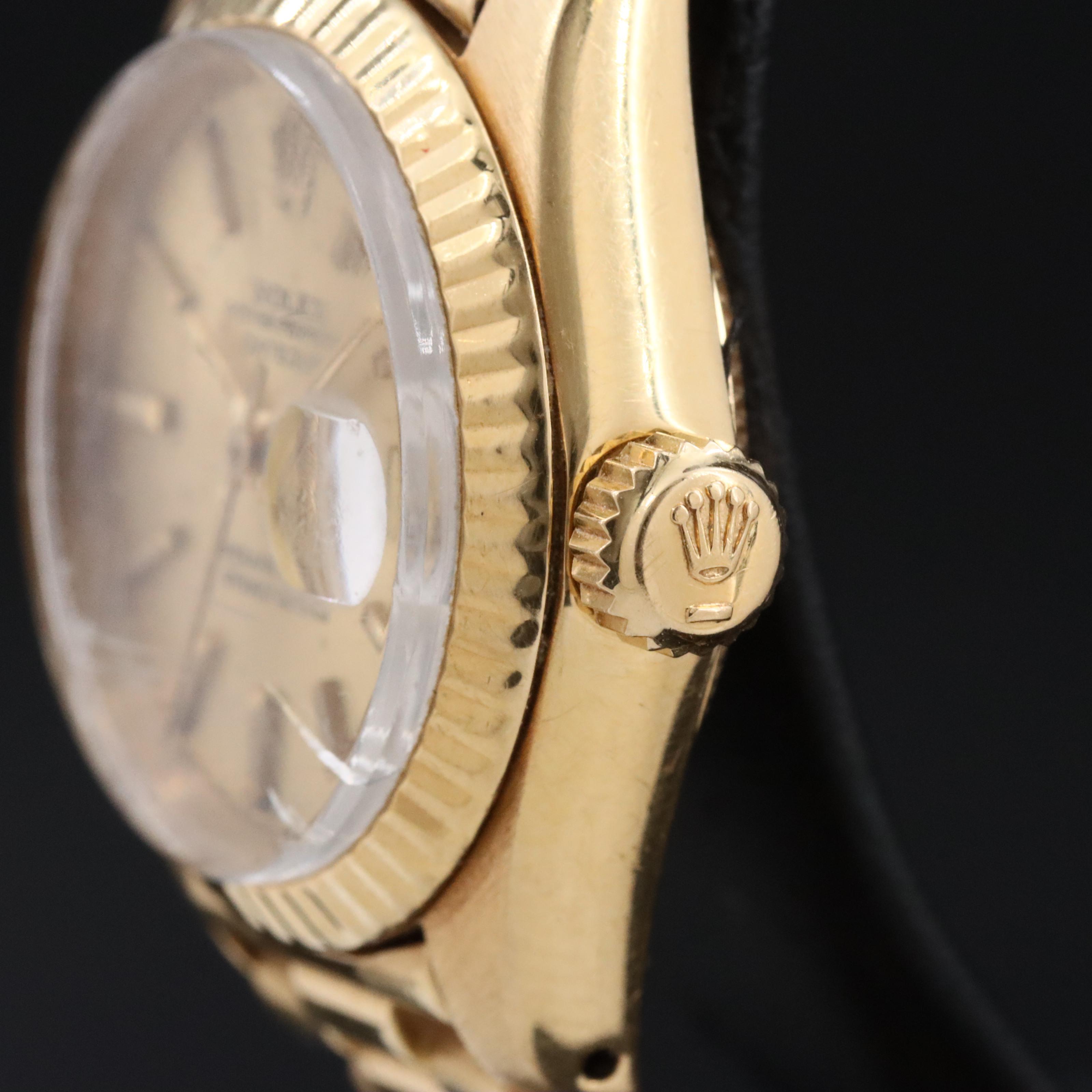 18K Rolex Datejust 6917 Vintage Watch c.1981