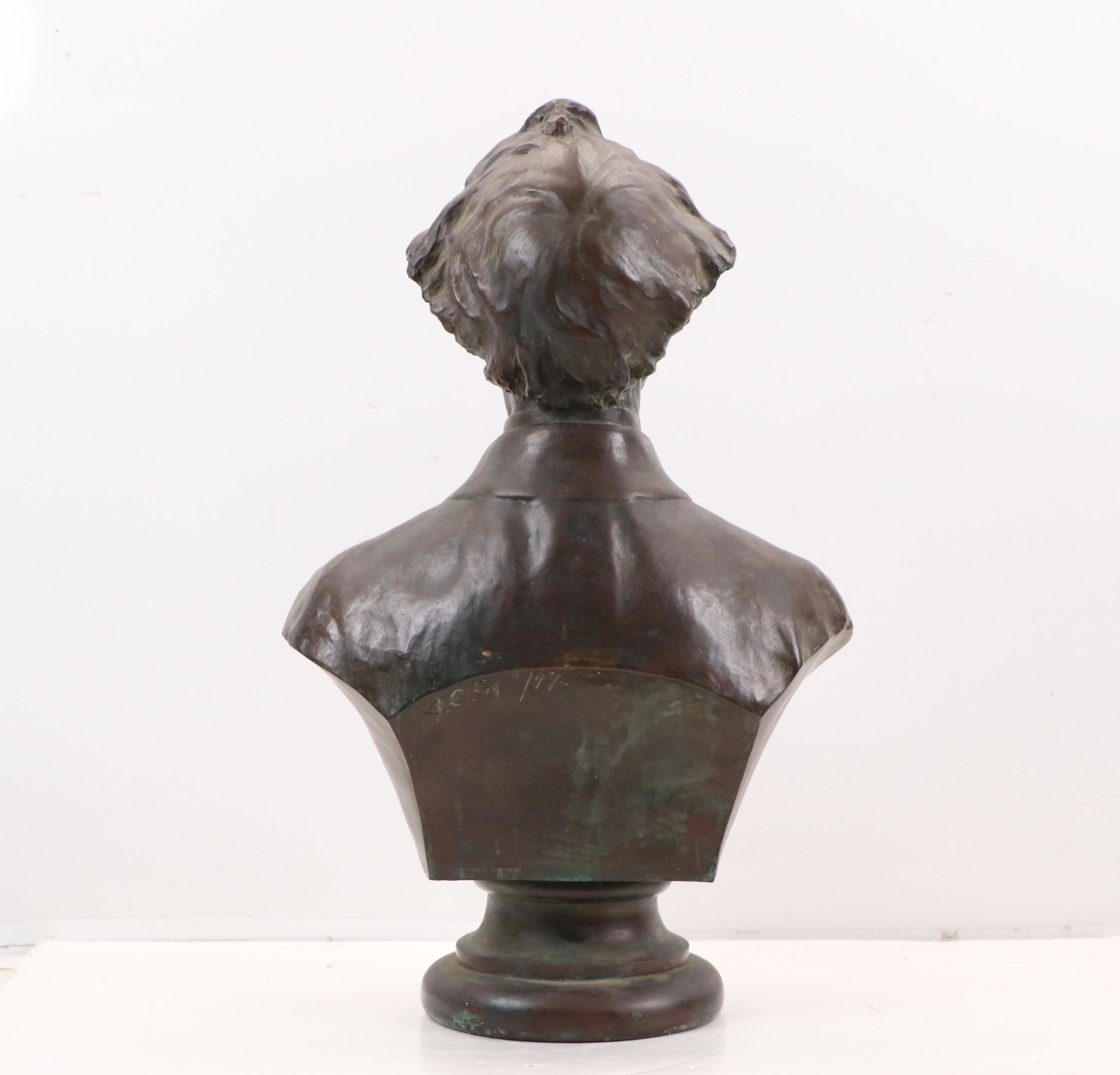 Charles A. Grafley, Bronze Bust of Rev. Welton Morgan Modisette, 19th C.