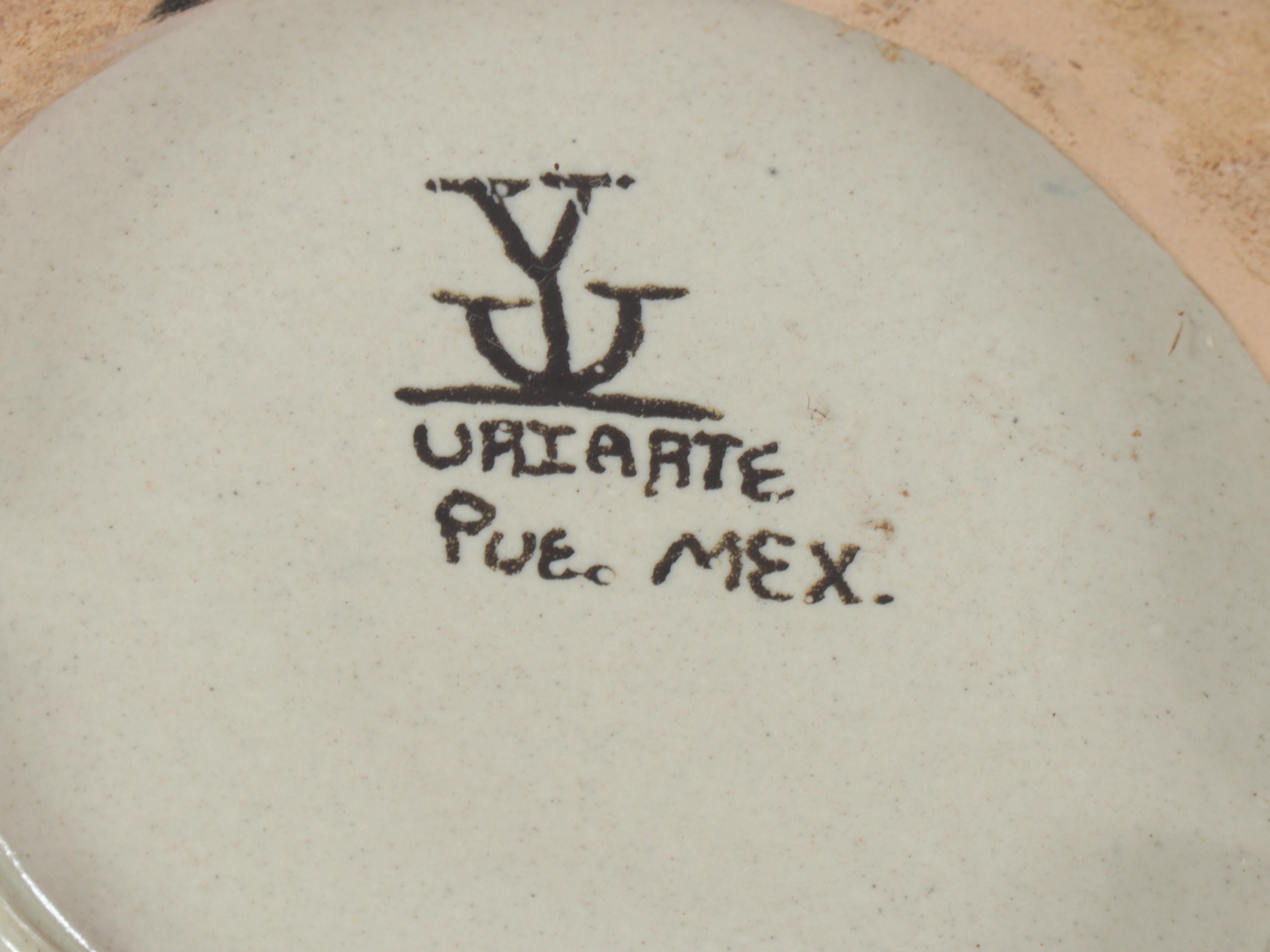 Pair of Mexican Talavera Tibores