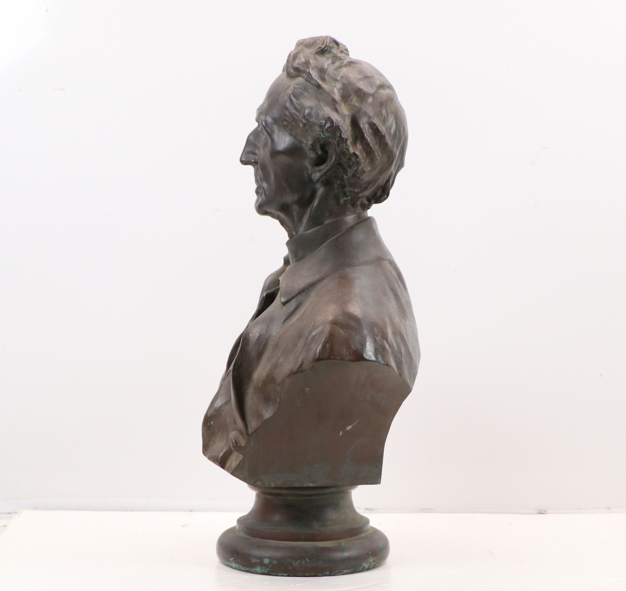 Charles A. Grafley, Bronze Bust of Rev. Welton Morgan Modisette, 19th C.