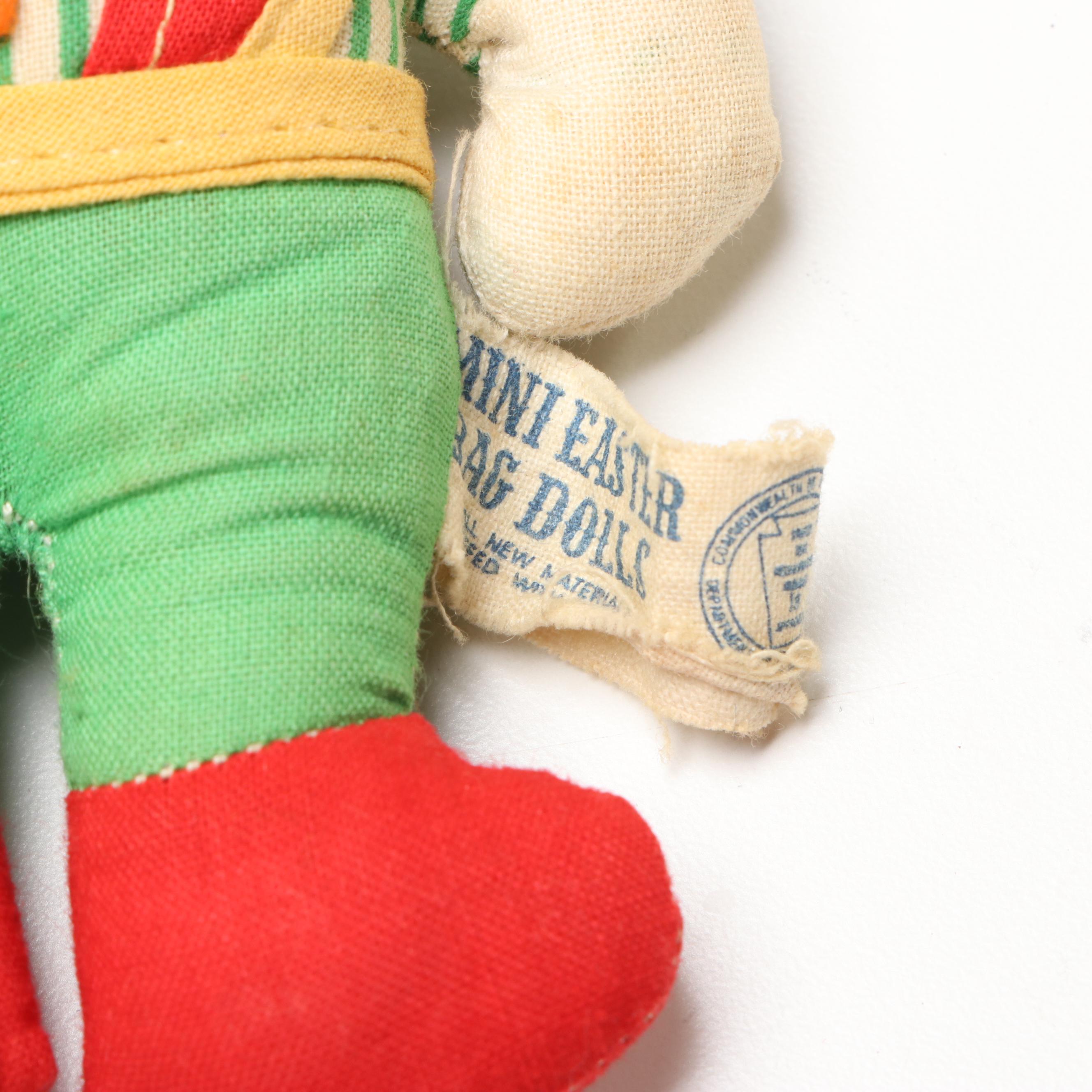 Vintage Stuffed Toy Bunnies and Lambs