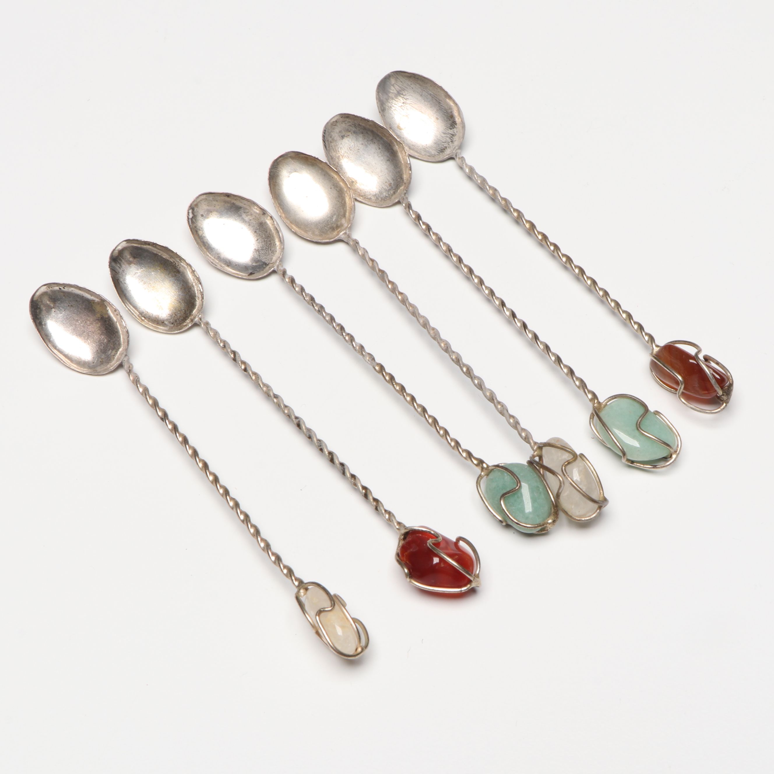 Royal Vienna Style Porcelain Box with Fruit Knives and Other Utensils