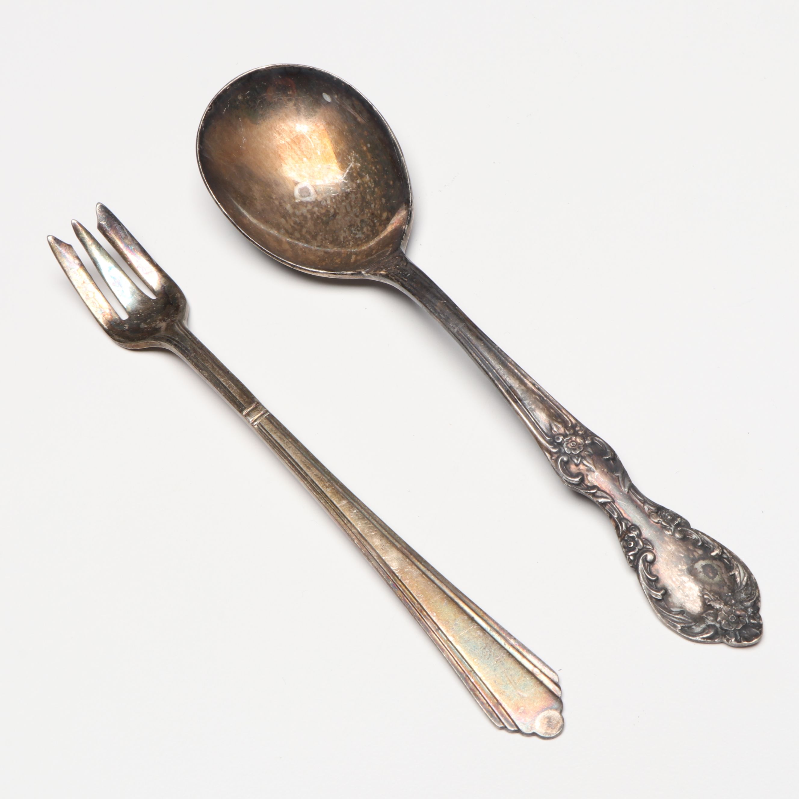 Royal Vienna Style Porcelain Box with Fruit Knives and Other Utensils