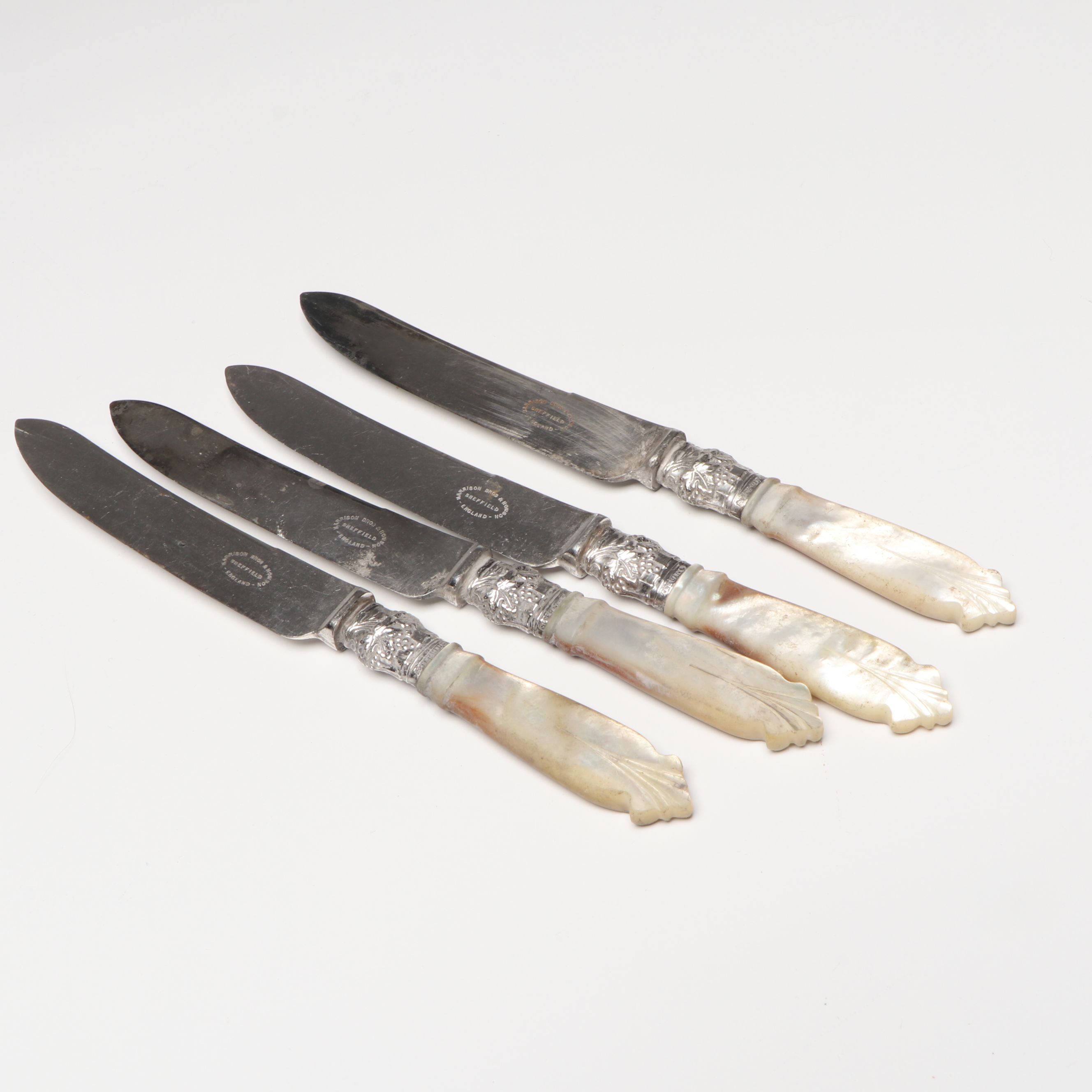 Royal Vienna Style Porcelain Box with Fruit Knives and Other Utensils