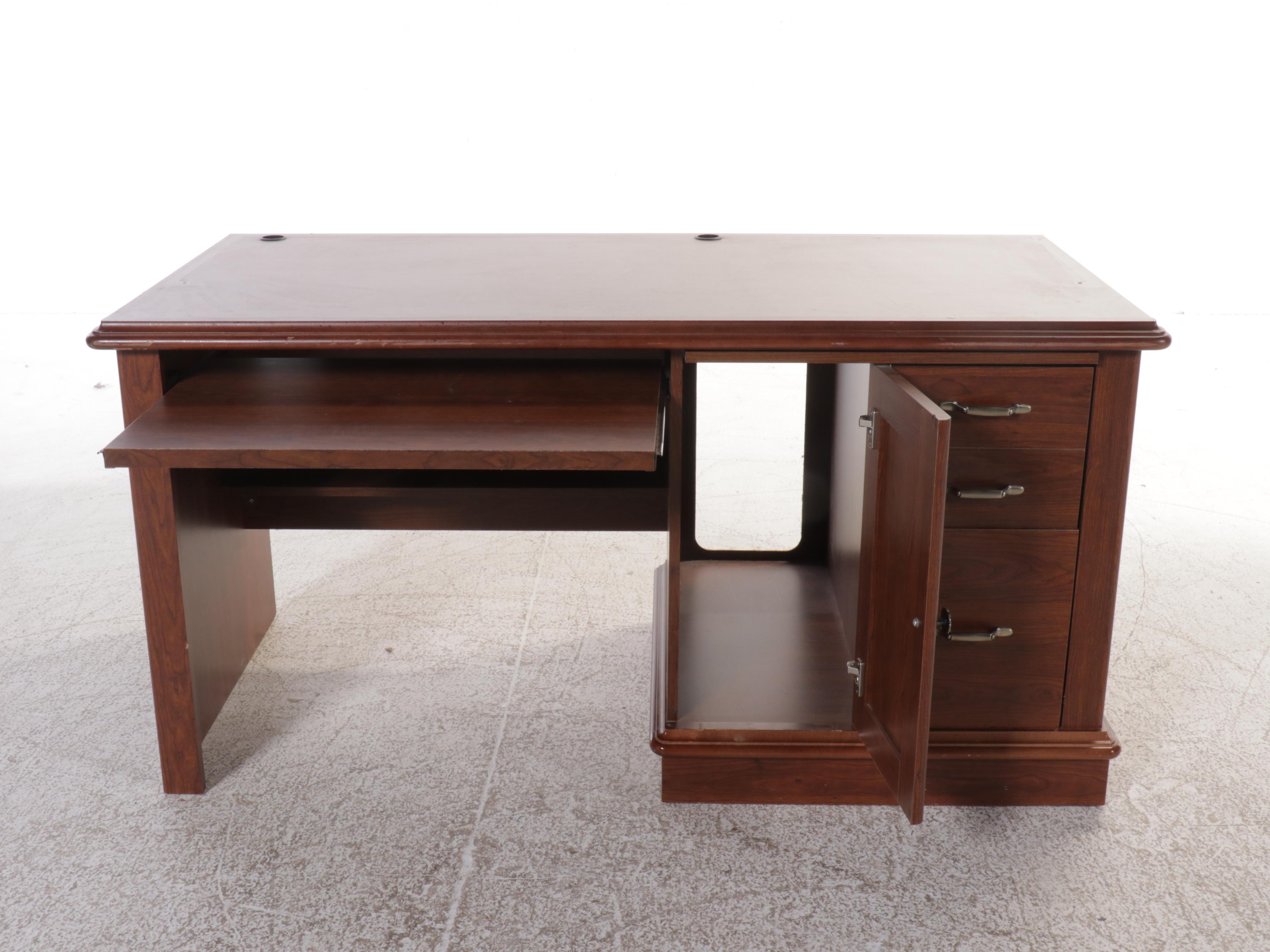 Cherry Finish Computer Desk