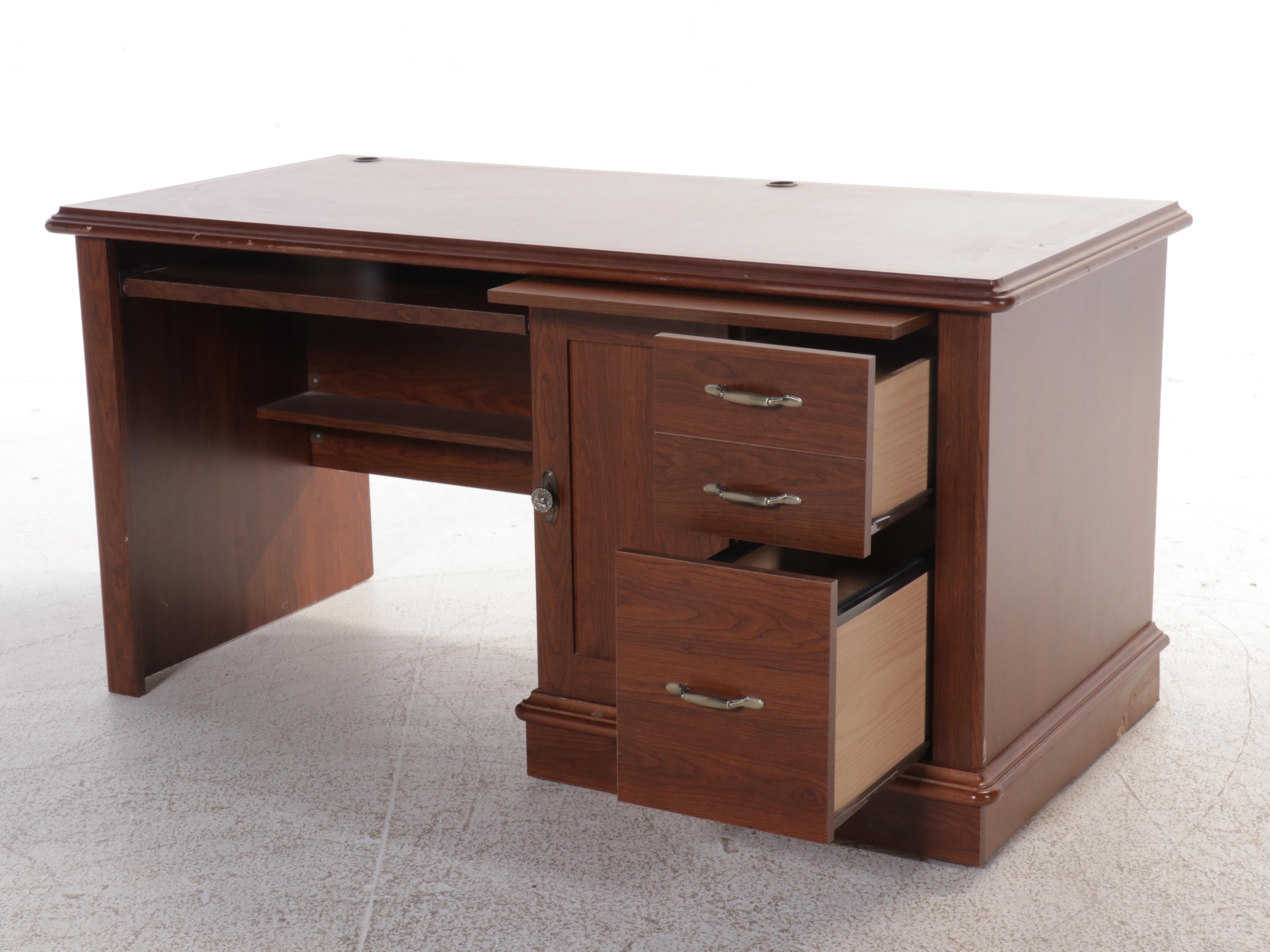 Cherry Finish Computer Desk