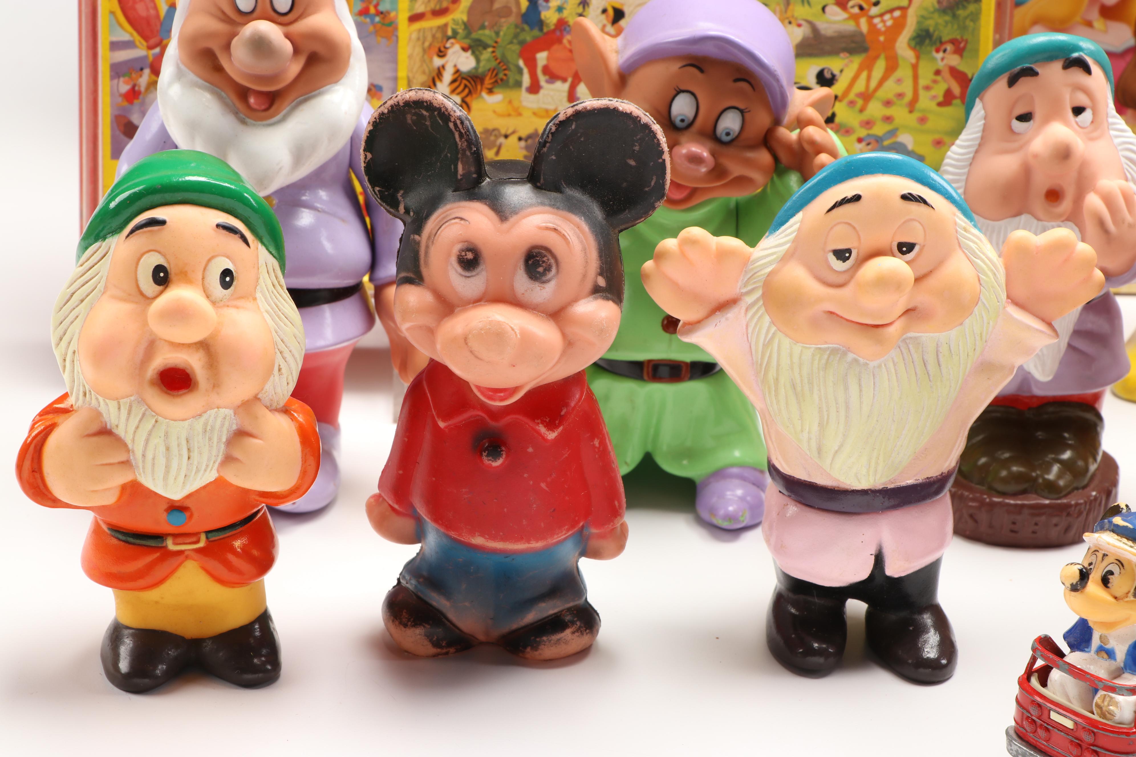 Walt Disney "Marching Mickey Mouse" Dolls with More Disney Figures and Games