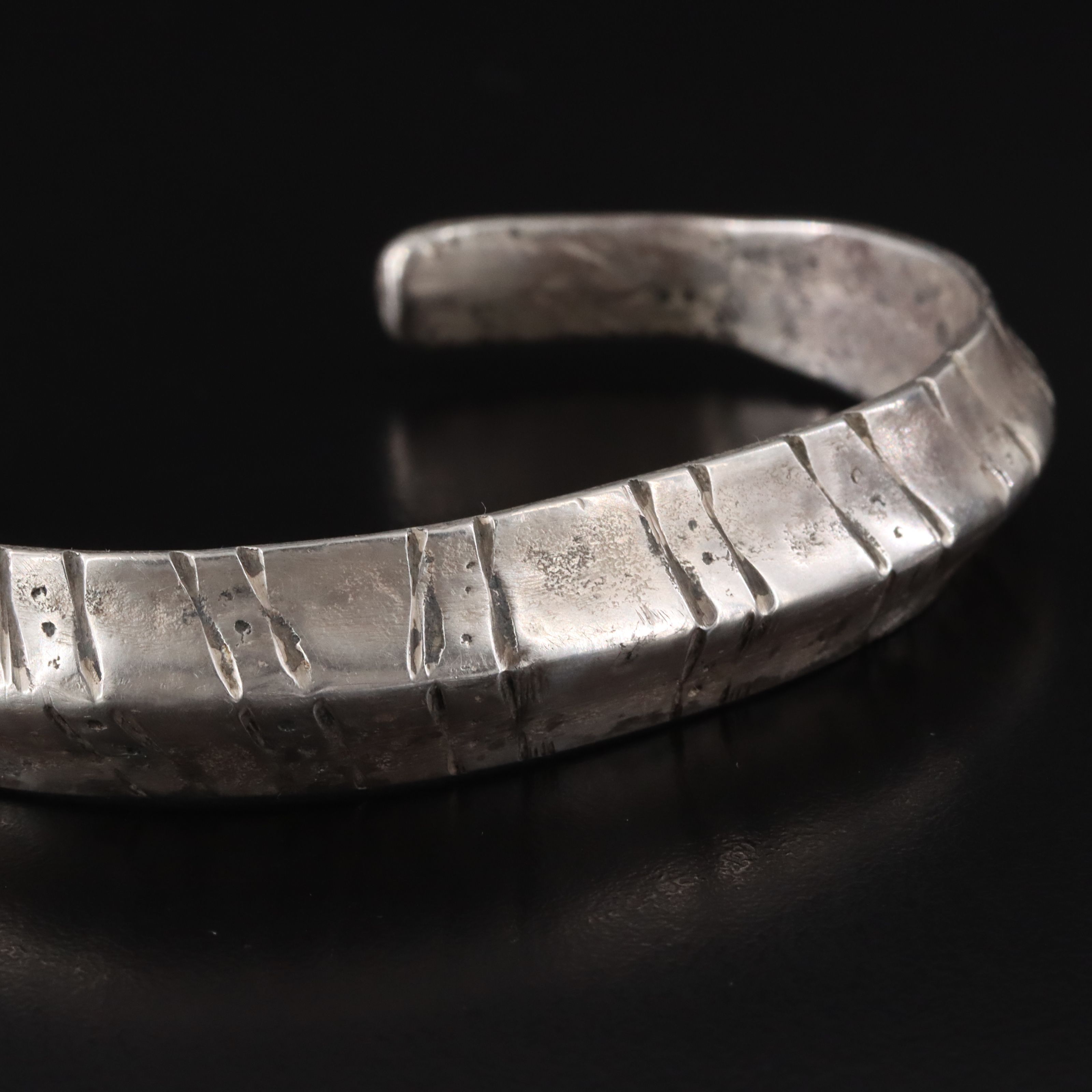 Southwestern Sterling Tapered Cuff Bracelet
