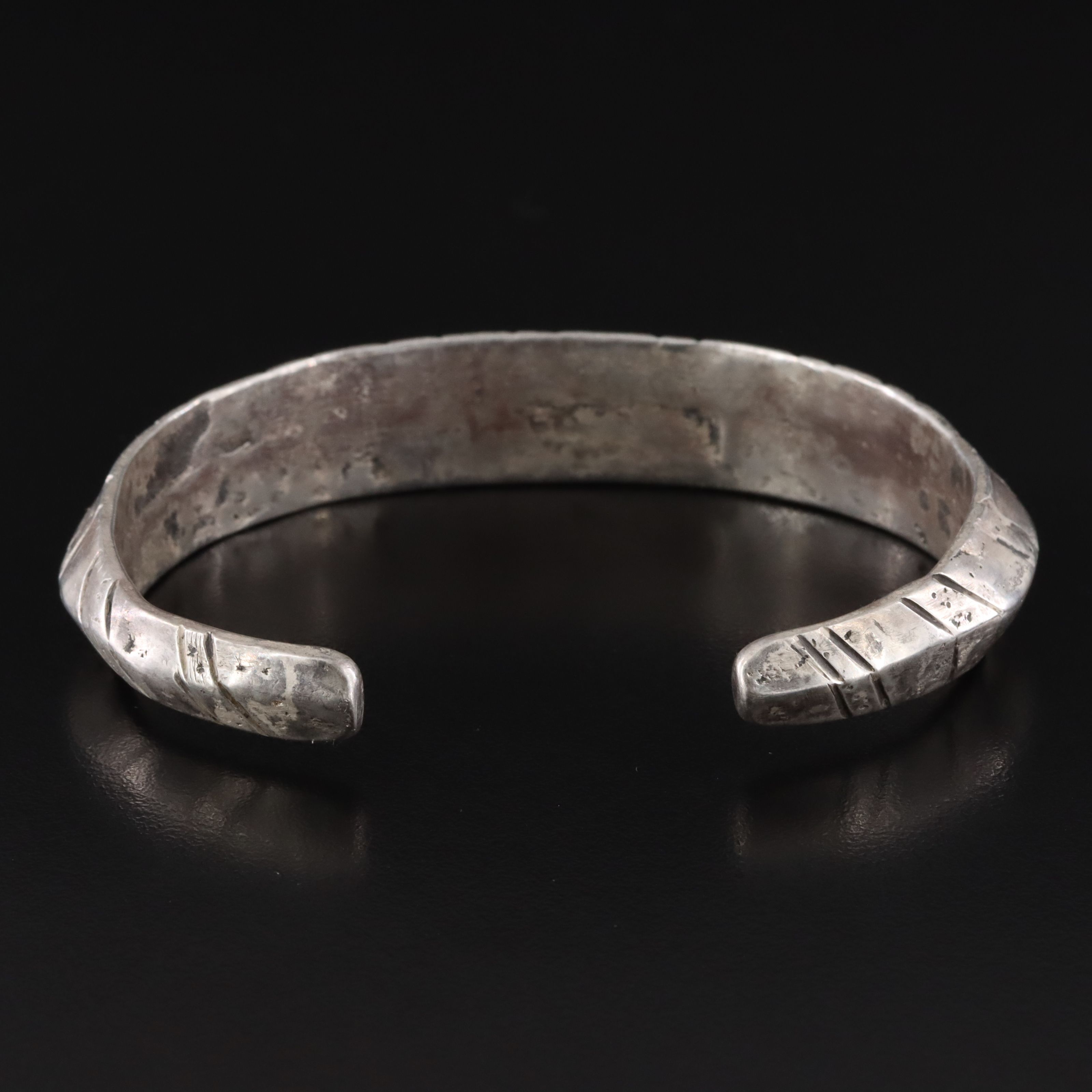Southwestern Sterling Tapered Cuff Bracelet