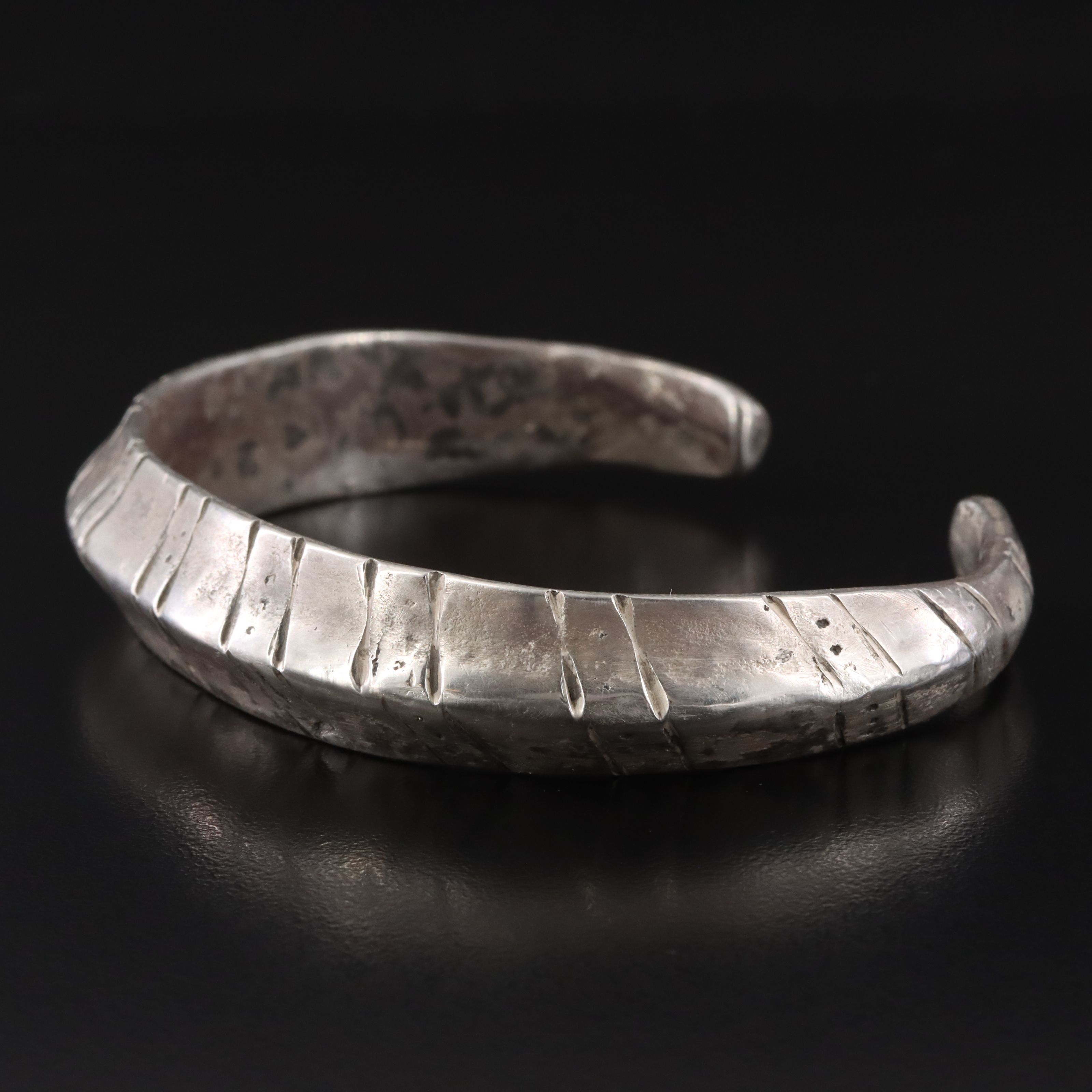 Southwestern Sterling Tapered Cuff Bracelet