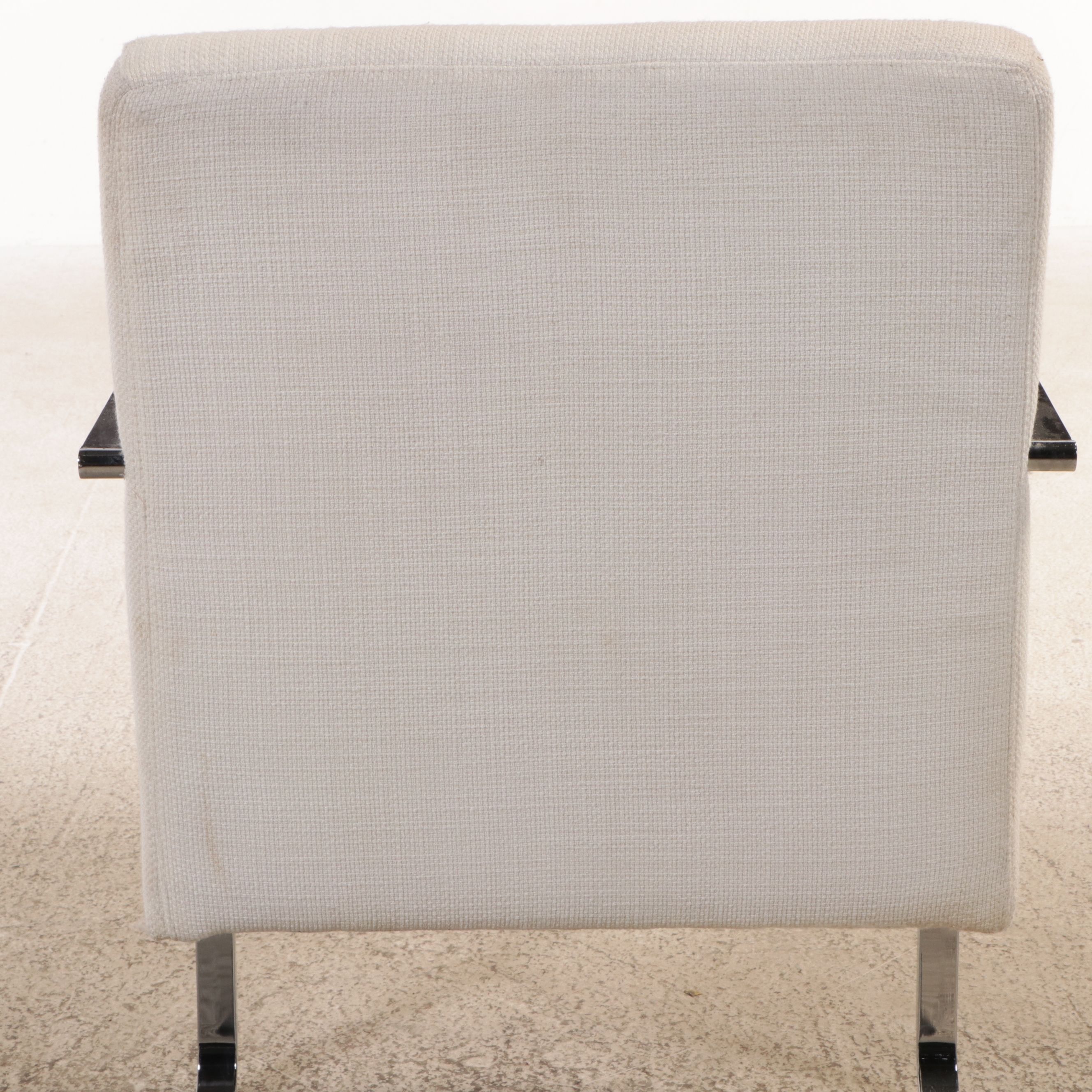 Four Williams-Sonoma "Gibson" Postmodernist Style Chrome Cantilevered Chairs