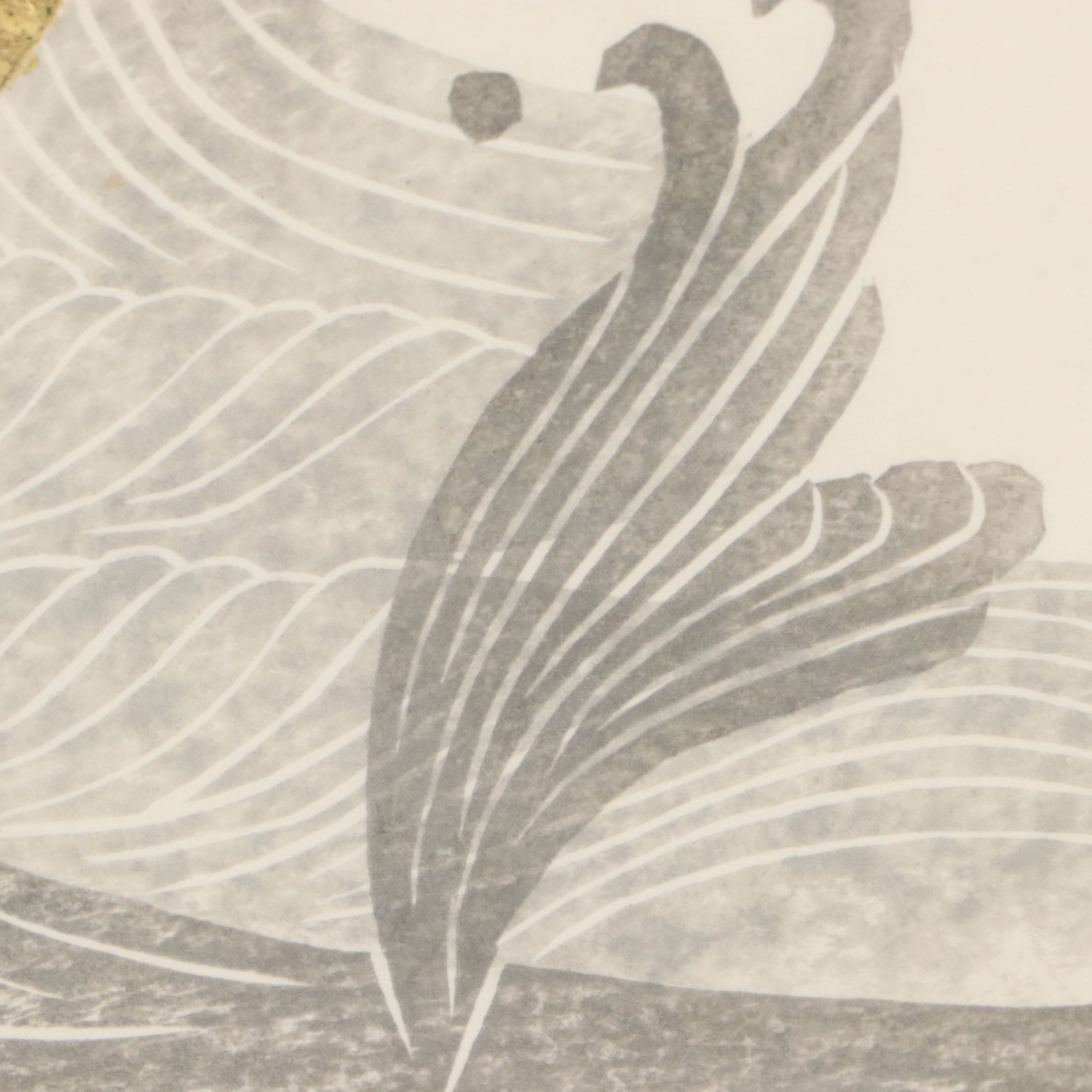 Iwami Reika Embossed Woodblock "Poem of Kenji A," 1993