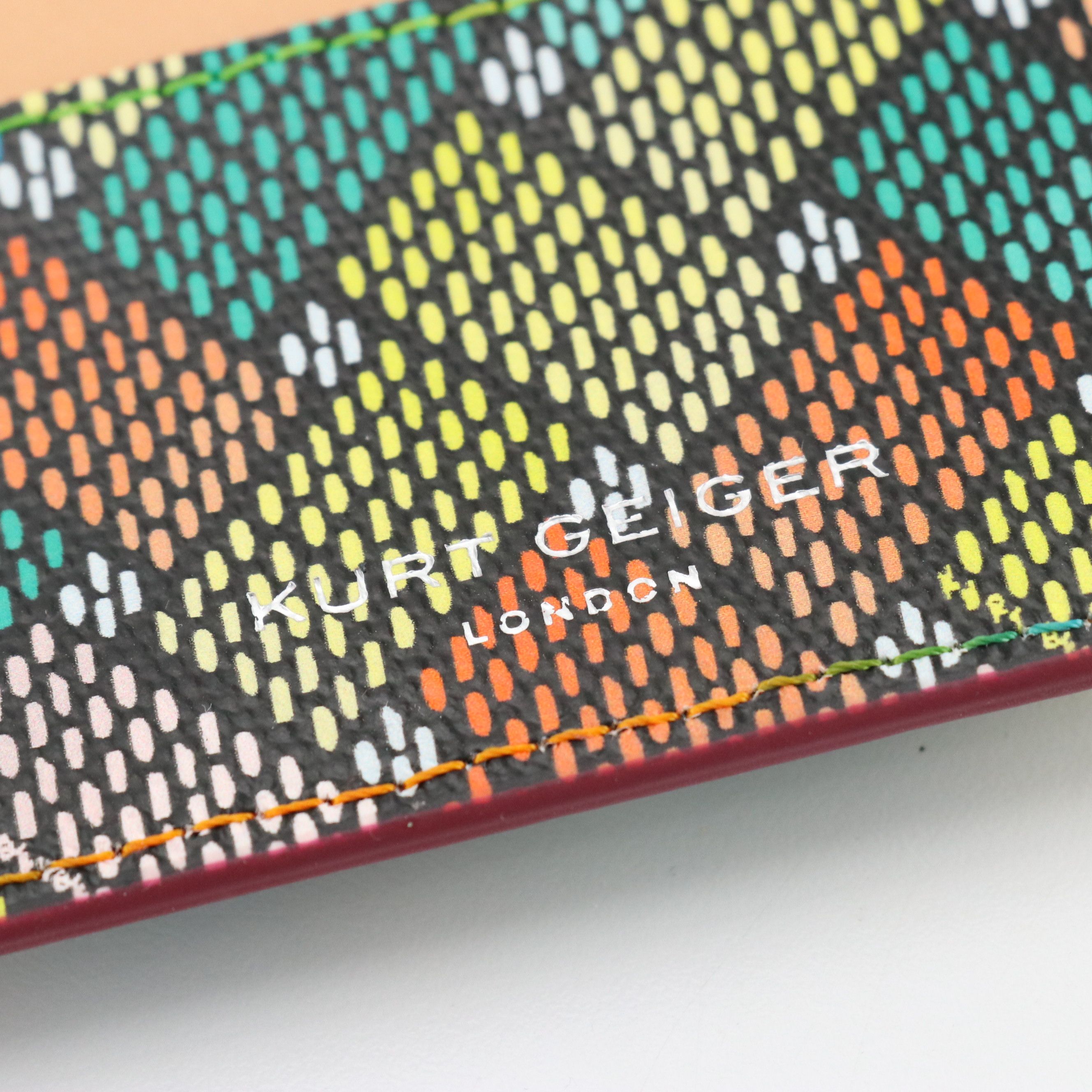 Kurt Geiger Small Kensington Camera Bag in Frayed Denim with Leather Card Holder