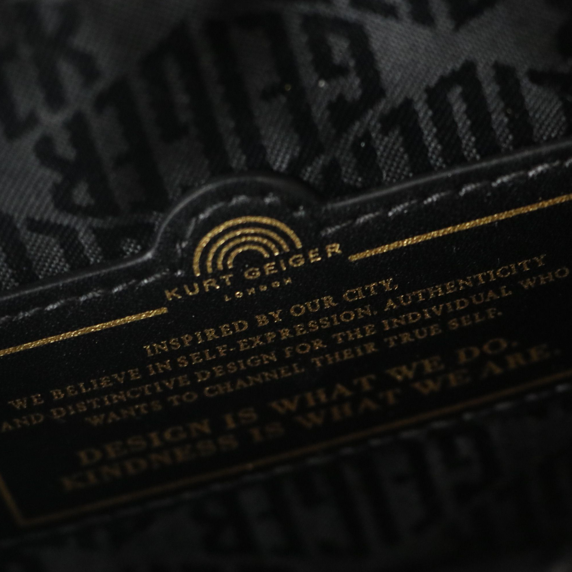 Kurt Geiger Small Kensington Camera Bag in Frayed Denim with Leather Card Holder