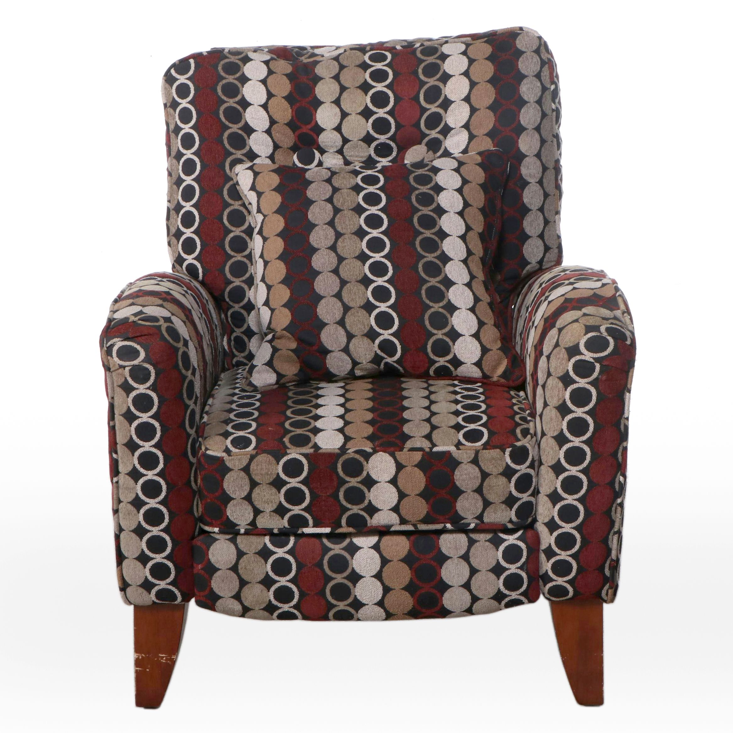 Contemporary Fabric Upholstered Recliner