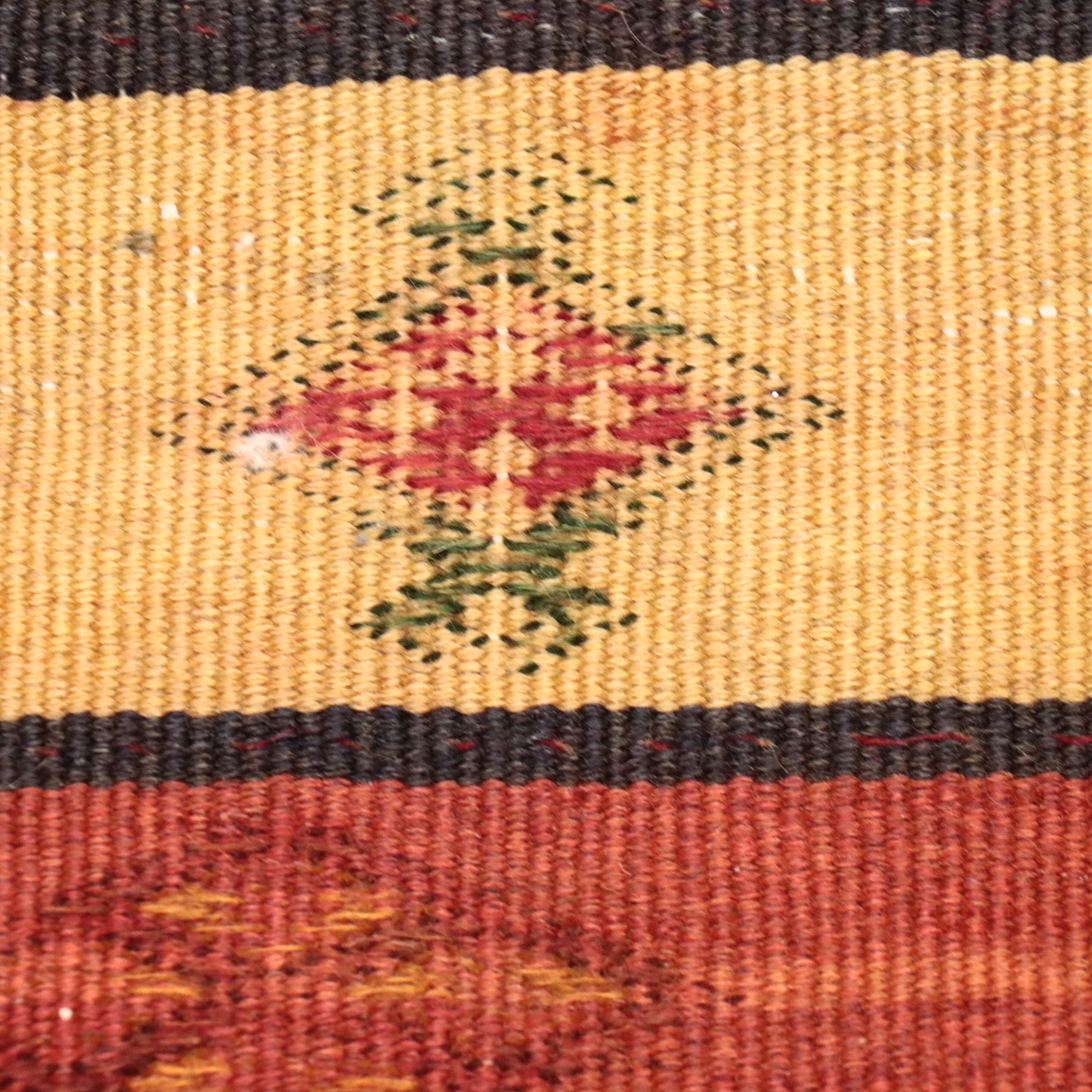 4'10 x 9'10 Handwoven Turkish Mut Cicim Area Rug