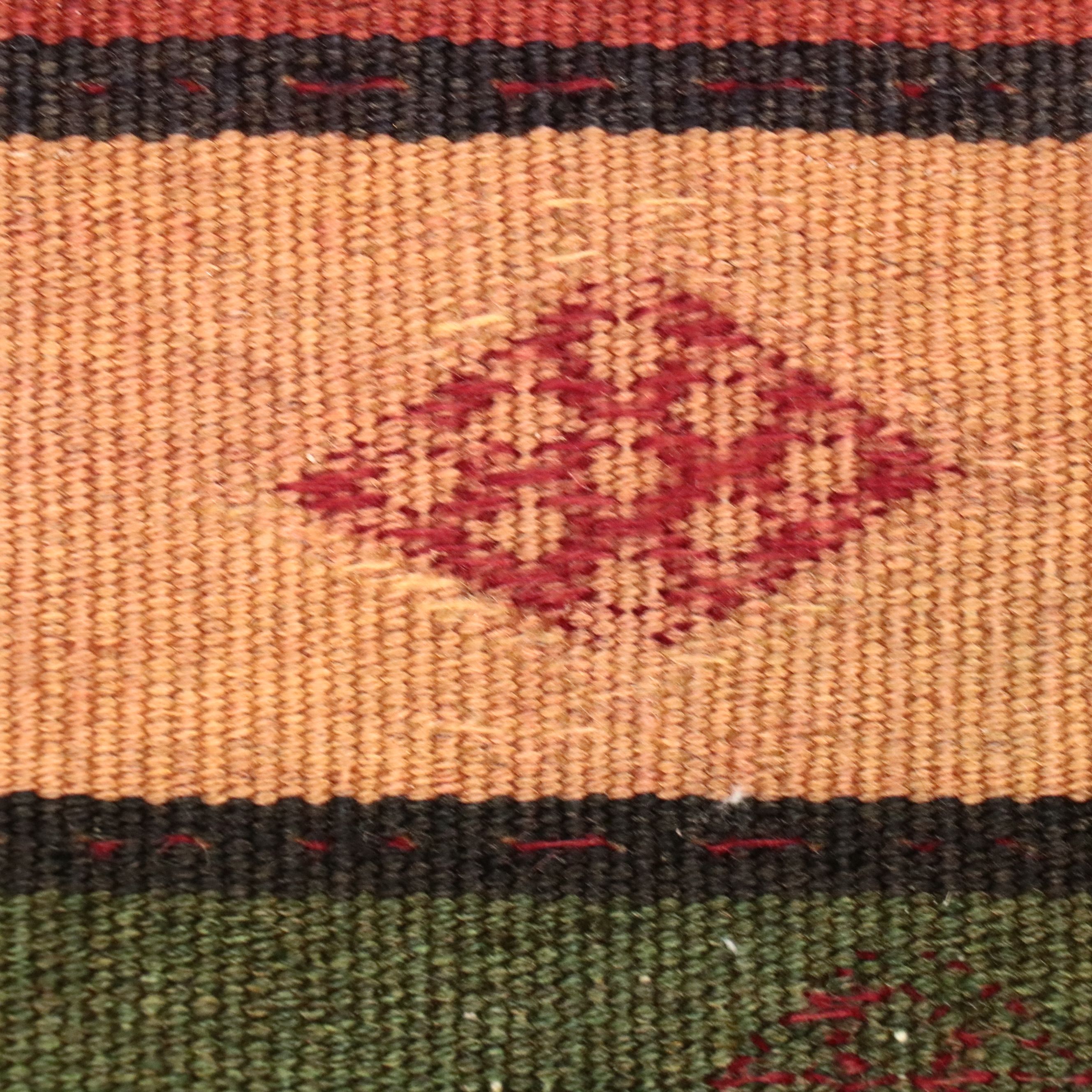 4'10 x 9'10 Handwoven Turkish Mut Cicim Area Rug