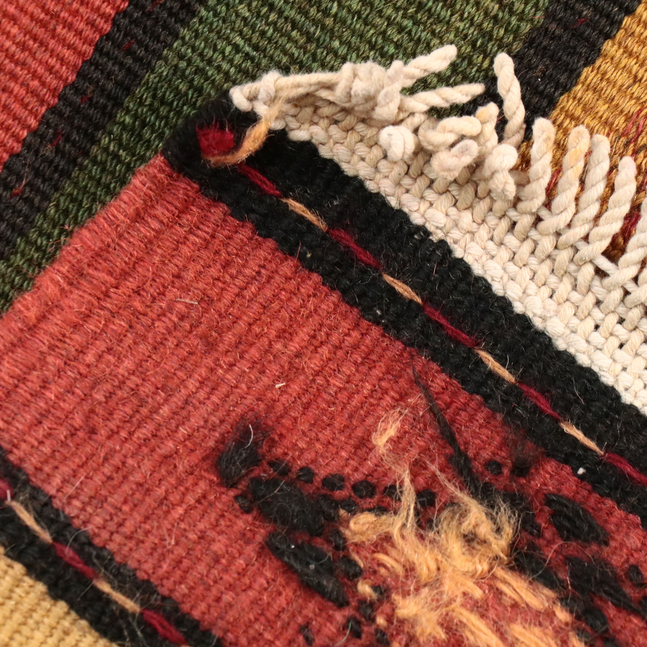 4'10 x 9'10 Handwoven Turkish Mut Cicim Area Rug