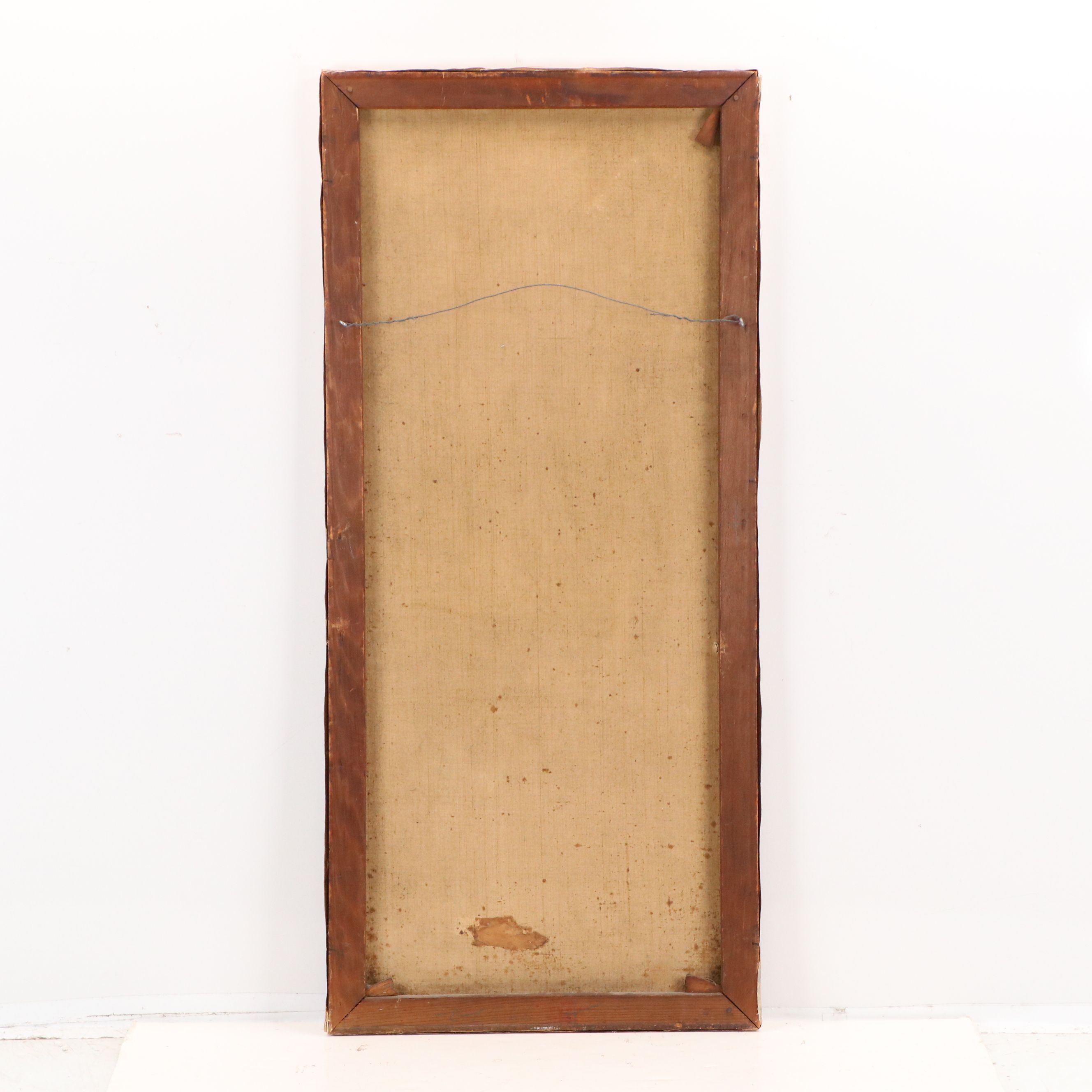 Antique American School Oil Painting, 1895