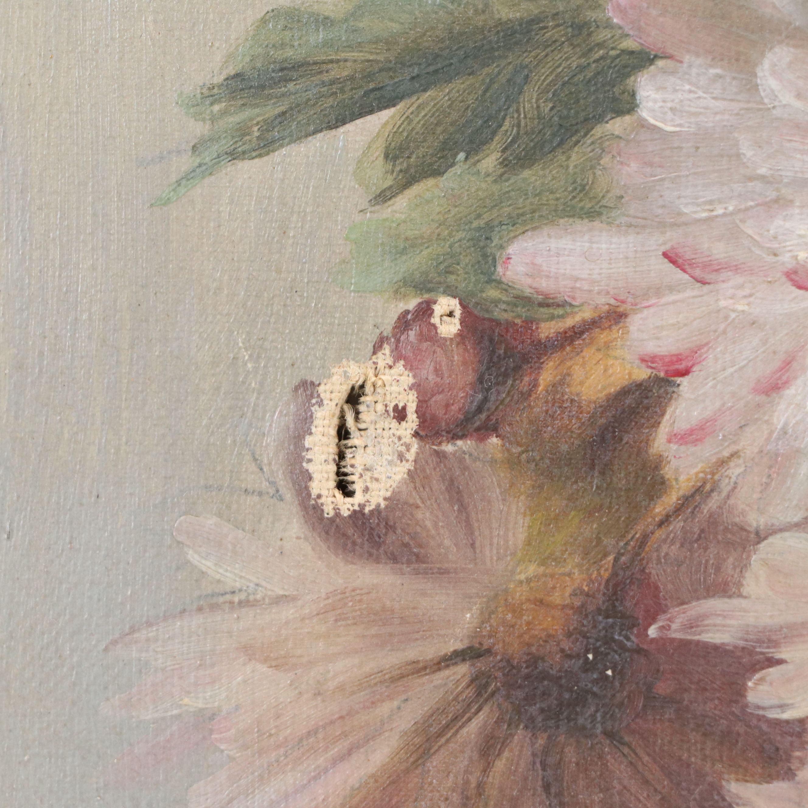 Antique American School Oil Painting, 1895